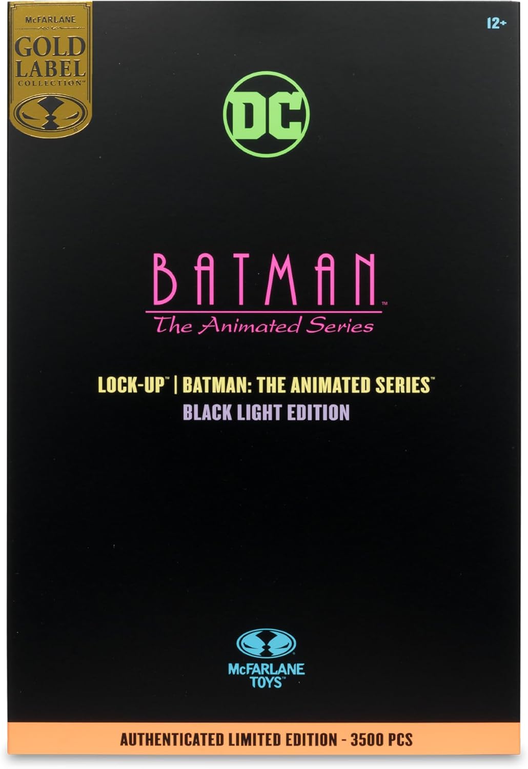 Batman: The Animated Series DC Direct Build-A Action Figure Wave 5 Lock-Up Black Light Edition (Gold Label) 15 cm