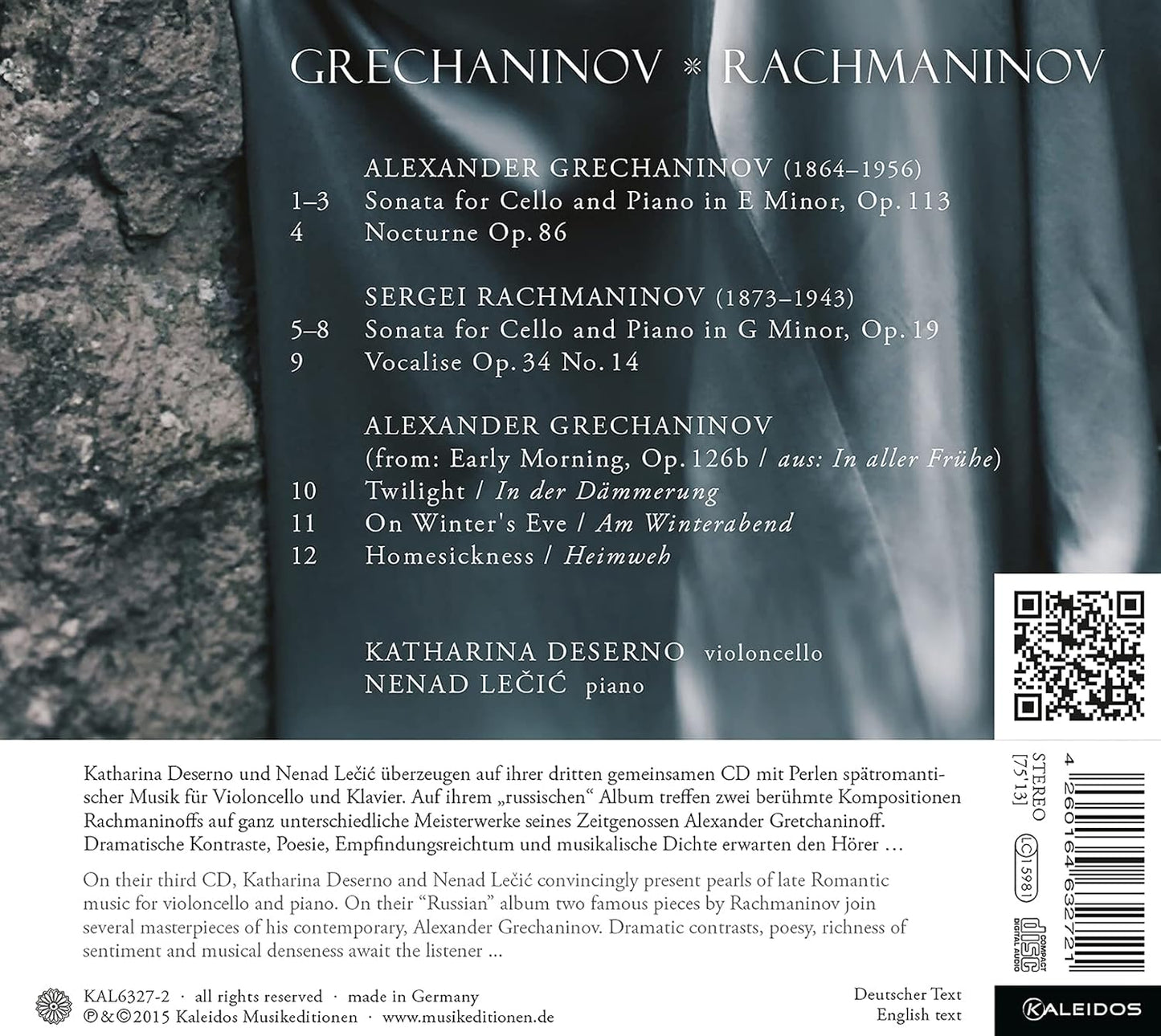 Russian Works for Cello and Piano