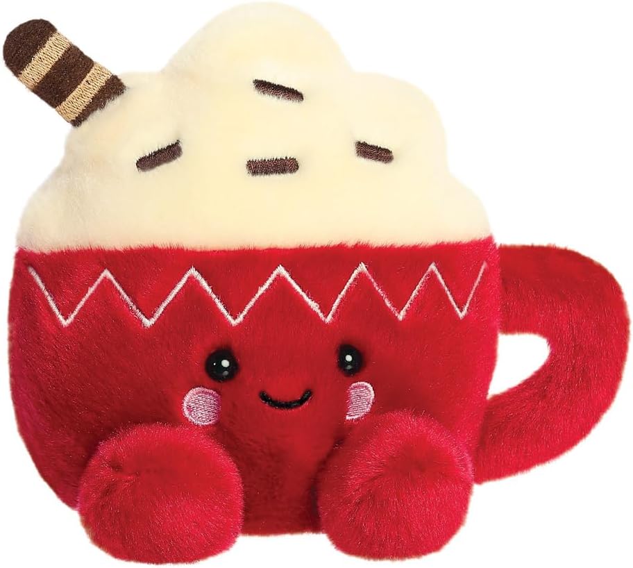 Aurora, 99409, Palm Pals Cassia Hot Cocoa 5In, Soft Toy, Red & white