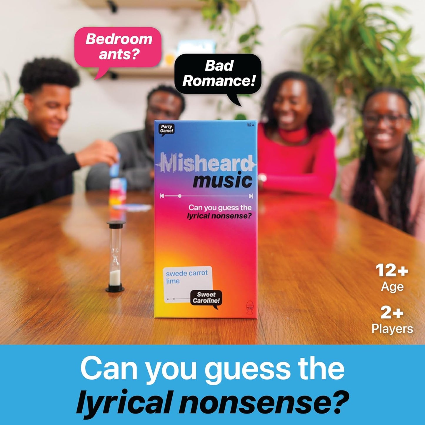 Lucky Egg Misheard Music Game – Guess the Song or Artist w/ 500 Lyrical Nonsense Cards – Hilarious Family Games for Kids and Adults – Play in Teams – Fun Music Games for Karaoke & Party Entertainment