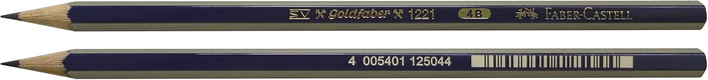 Faber-Castell Goldfaber Artists' Graphite 4B Pencil (Pack of 2)