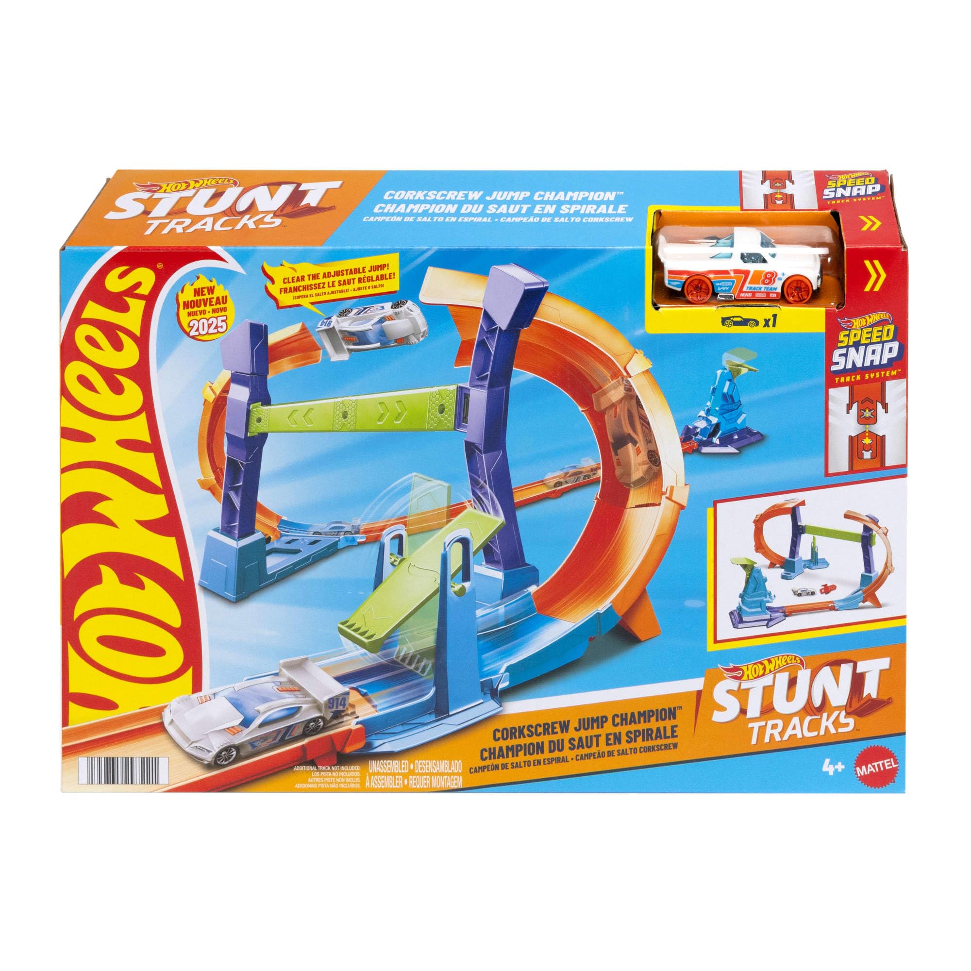 Hot Wheels - Stunt Tracks Corkscrew Jump Champion (jfh36)