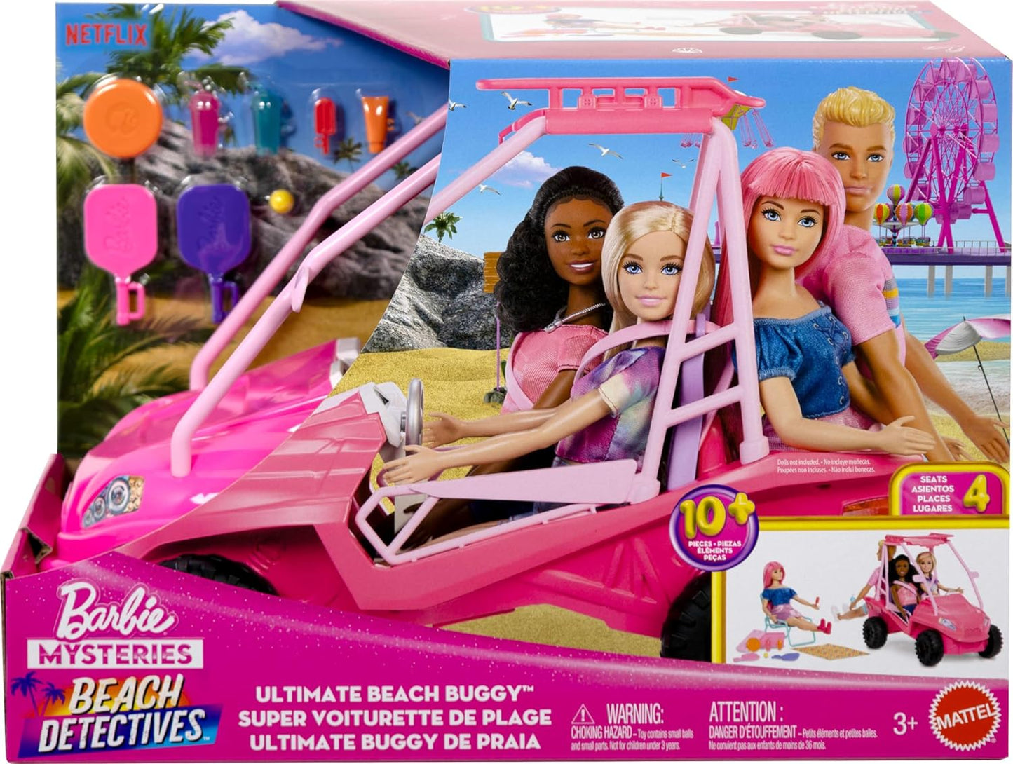 Mattel Barbie: Mysteries - Beach Detectives Barbie Beach Vehicle (Jfv68)