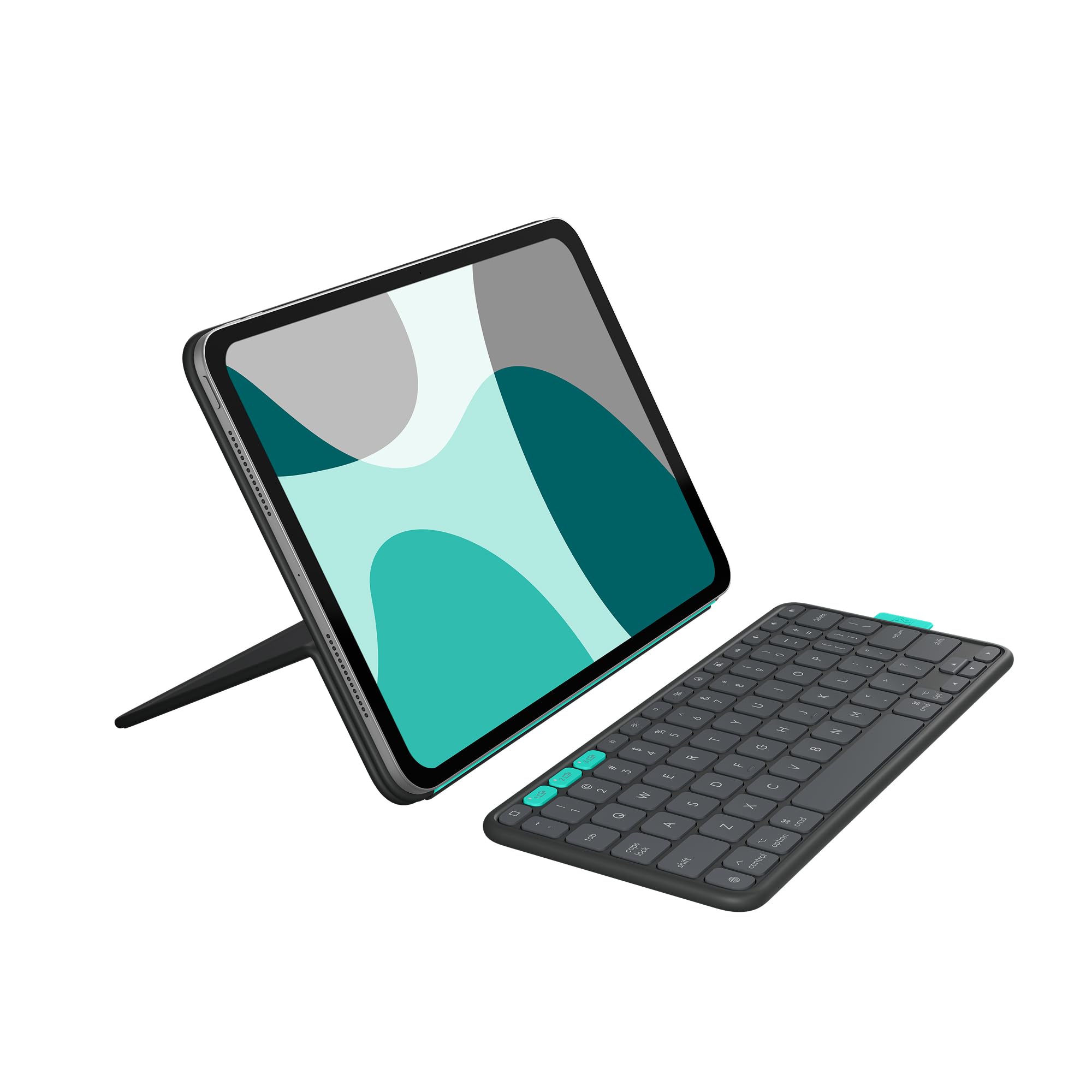 Logitech Flip Folio, Toetsenbordhoes voor iPad Pro 11-inch (M4) en iPad Air 11-inch (M2 & M3) (5e Gen - 2024) - Beschermende en opbergbare Bluetooth-toetsenbordhoes - Grafiet - QWERTY