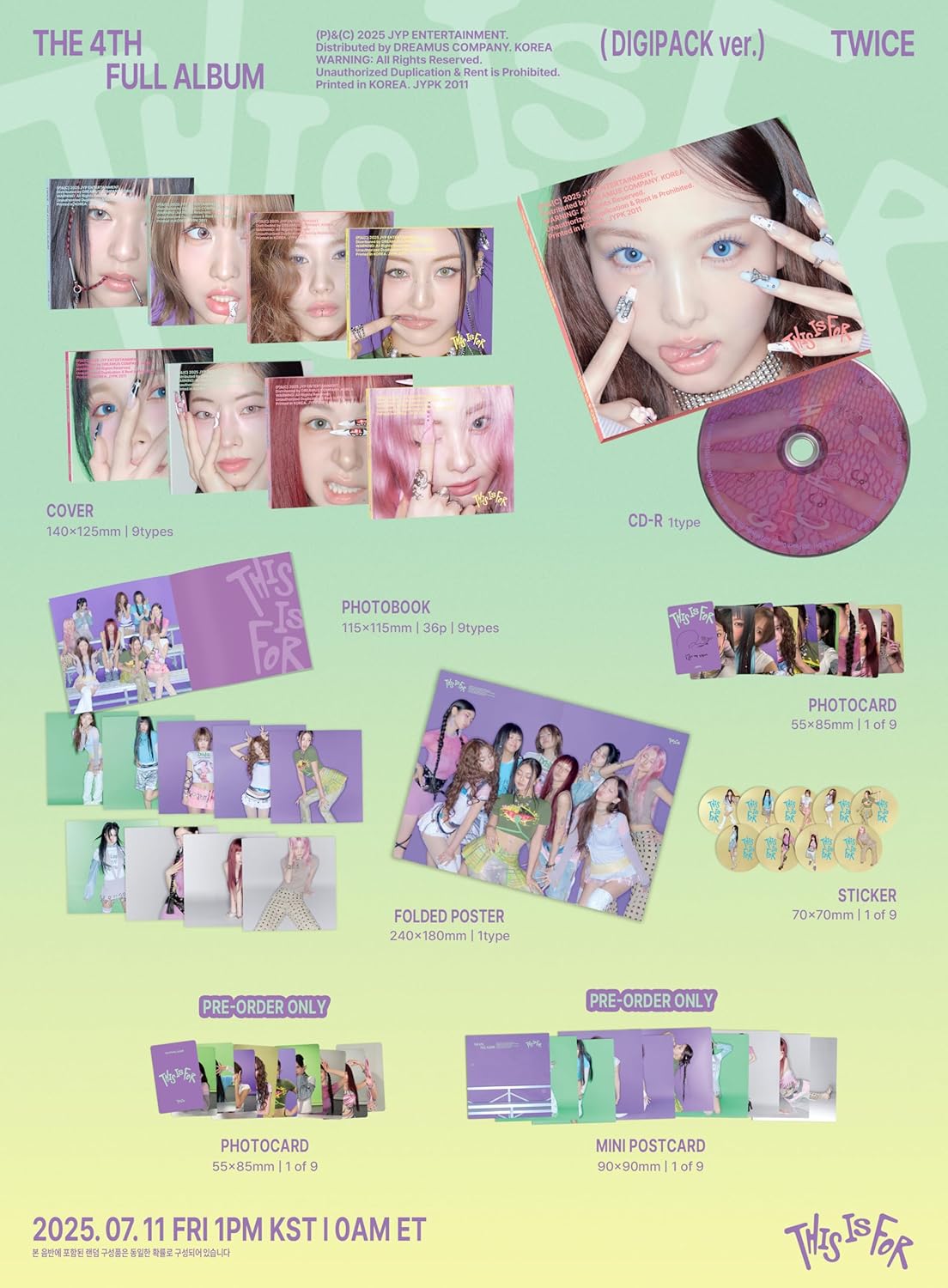 Twice - This Is For (Digipack Ver.)