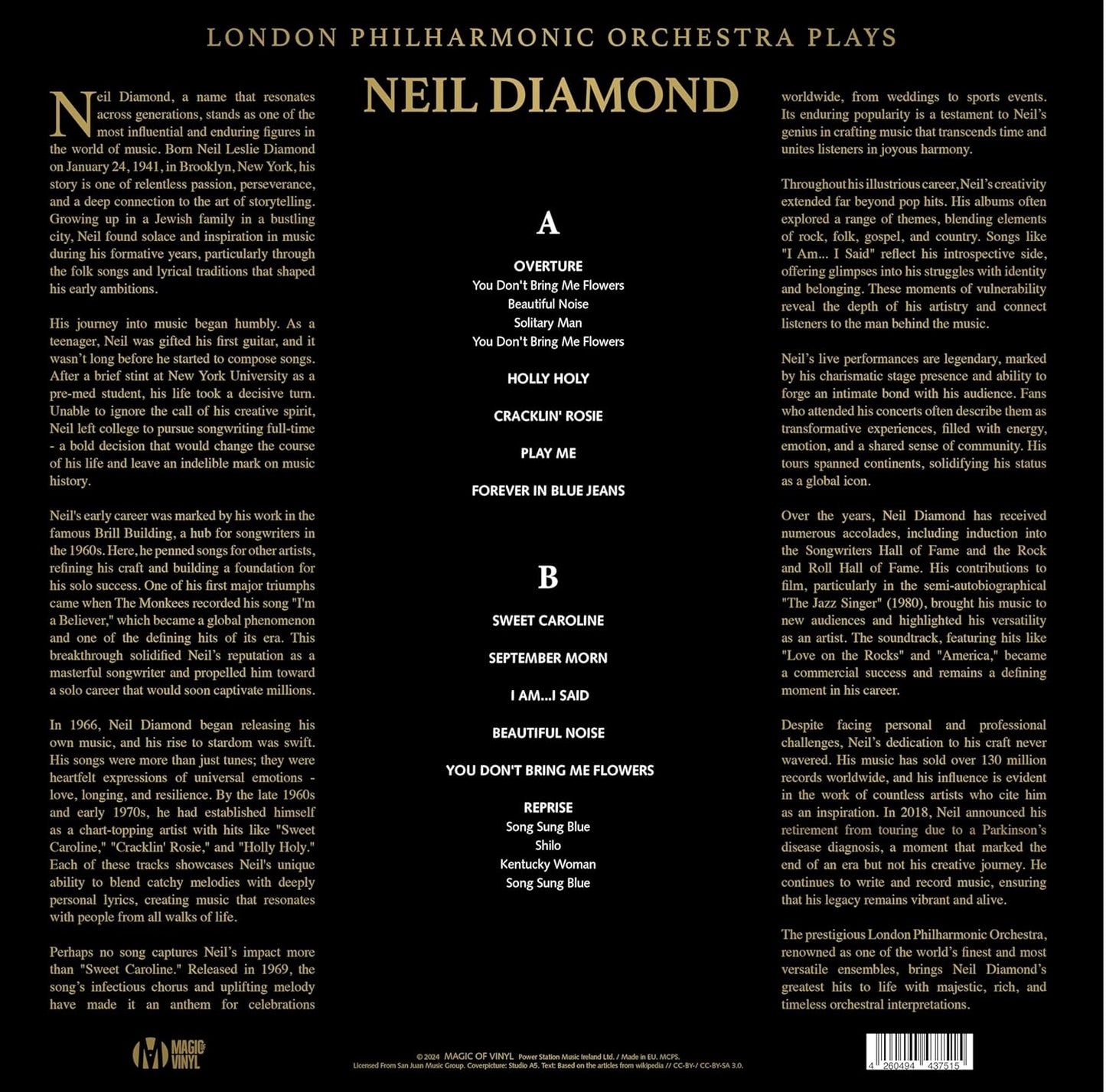 London Philharmonic Orchestra - Plays Neil Diamond - Limited r. Marbled