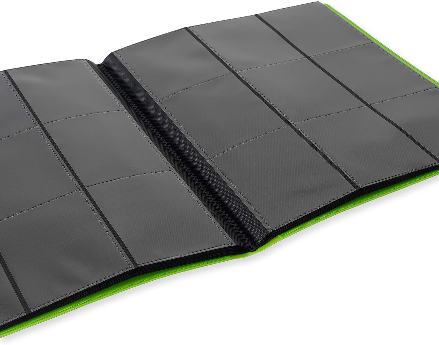 Vault X 9 Pocket Trading Card Strap Binder, 360 cards, Standard, 20 Side-Loading Pages, Folder for Collectible Card Games, Sports, TCG (Green