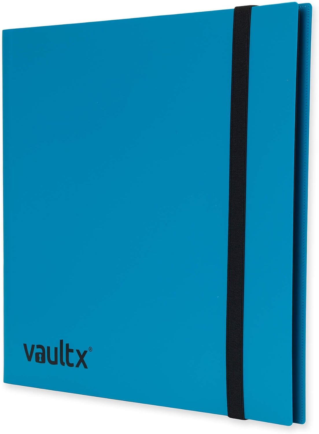 Vault X 12 Pocket Trading Card Strap Binder, 480 cards, Standard, 20 Side-Loading Pages, Folder for Collectible Card Games, Sports, TCG (Blue