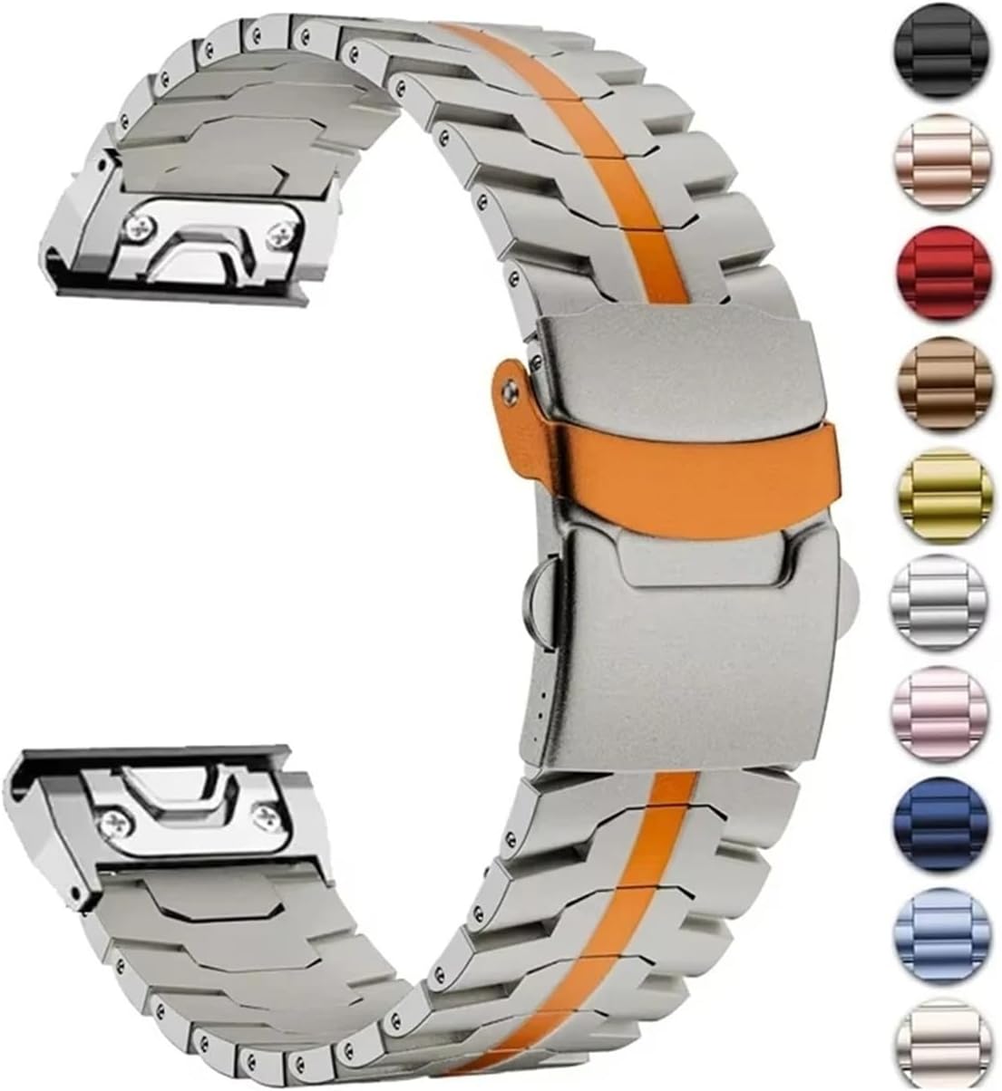 Quick Disassemble 22 26mm Titanium Metal or Stainless Steel Band Fit Garmin Fenix 8 51mm 7X 6X Pro Enduro 3 5 5X Plus Tactix 7
