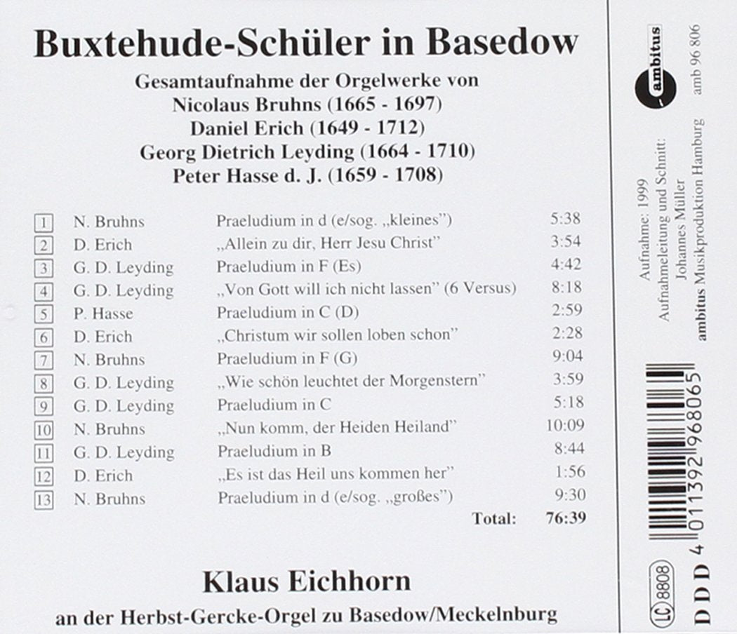 Schüler Von Buxtehude / Orgel