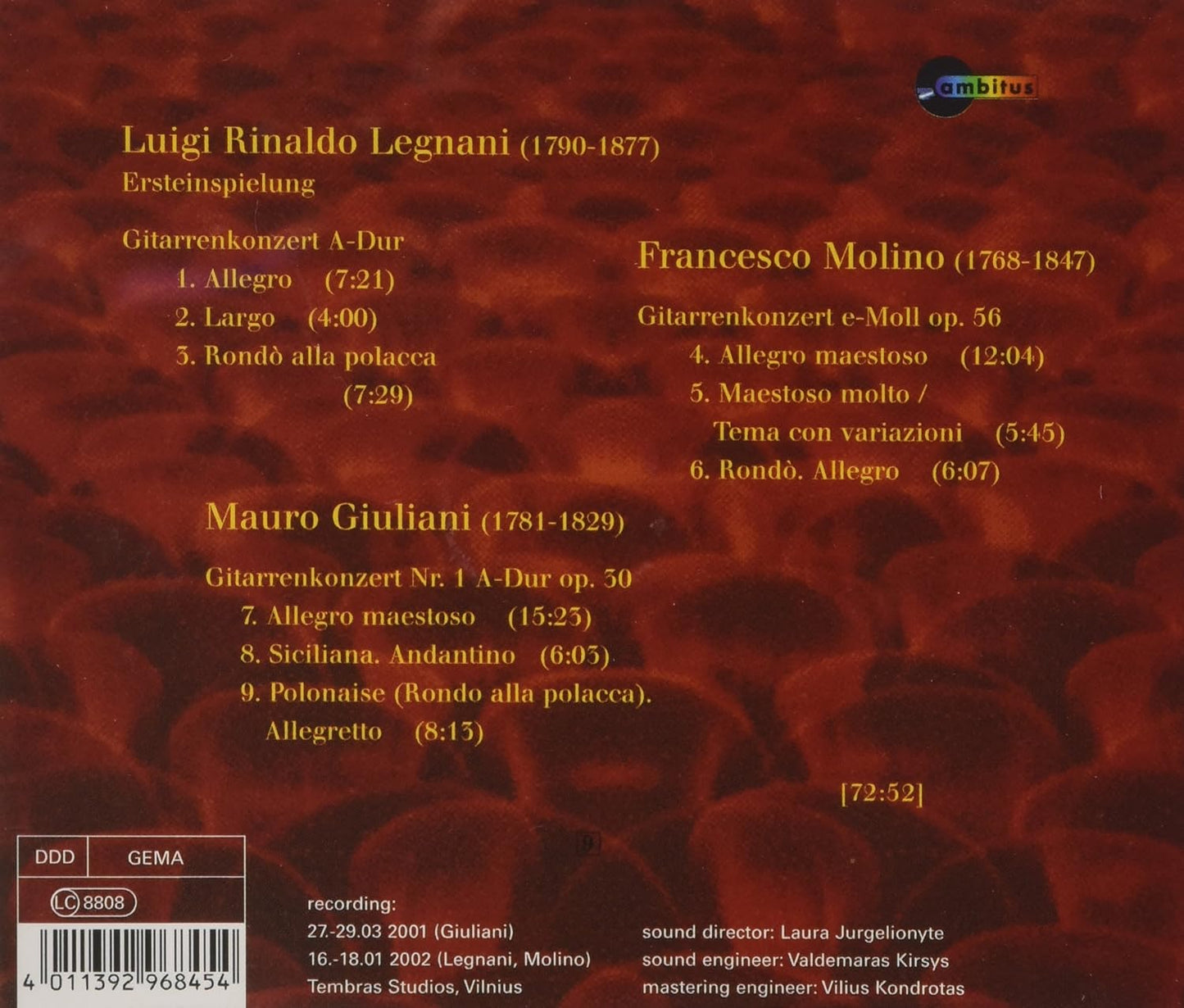Legnani/+Gitarrenkonzerte