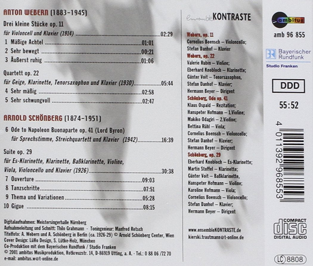 Werbern/Schönberg:Kammermusik