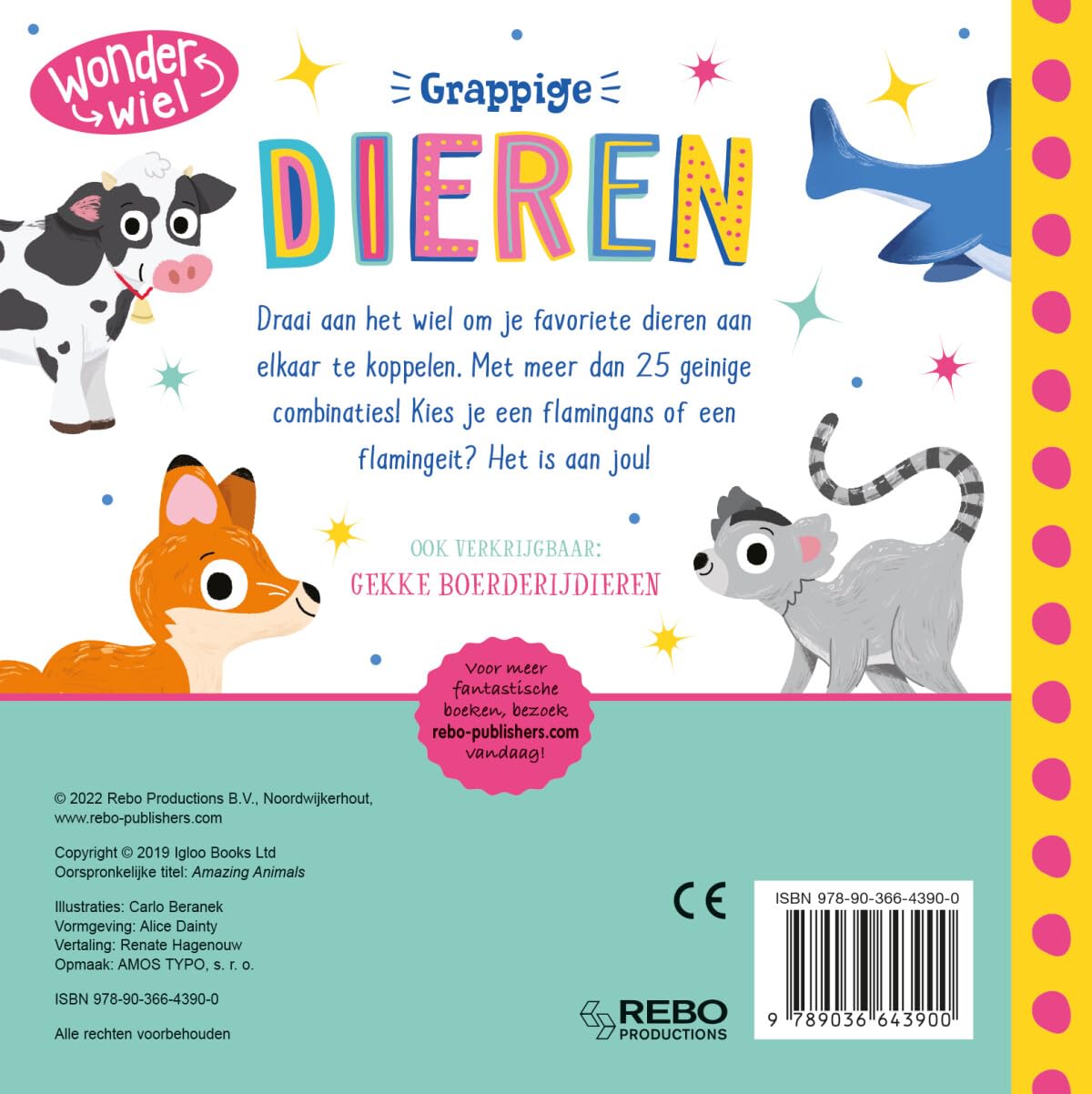 Rebo Publishers - Grappige Dieren - Wonderwiel
