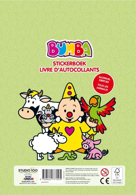 Studio 100 - Bumba Stickerboek - Dieren