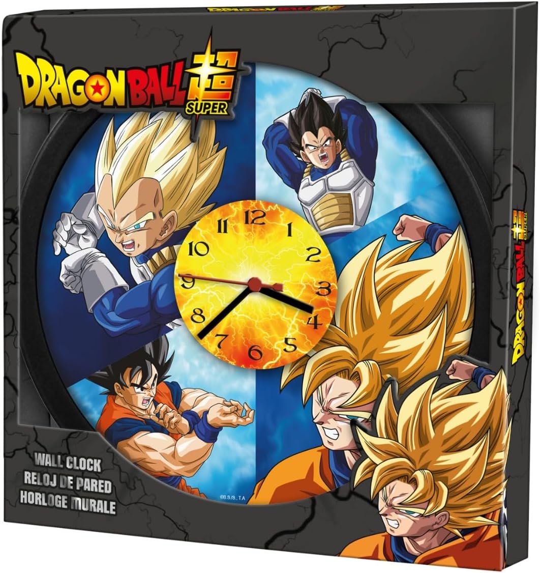 Kids Licensing Wall Clock, Black Dragon Ball, Grande