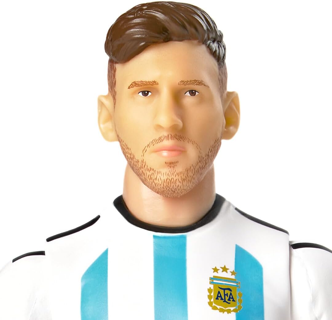 Banbo Sockers Toys Argentina Messi 8" Collectible Soccer Action Figure, Blue and White