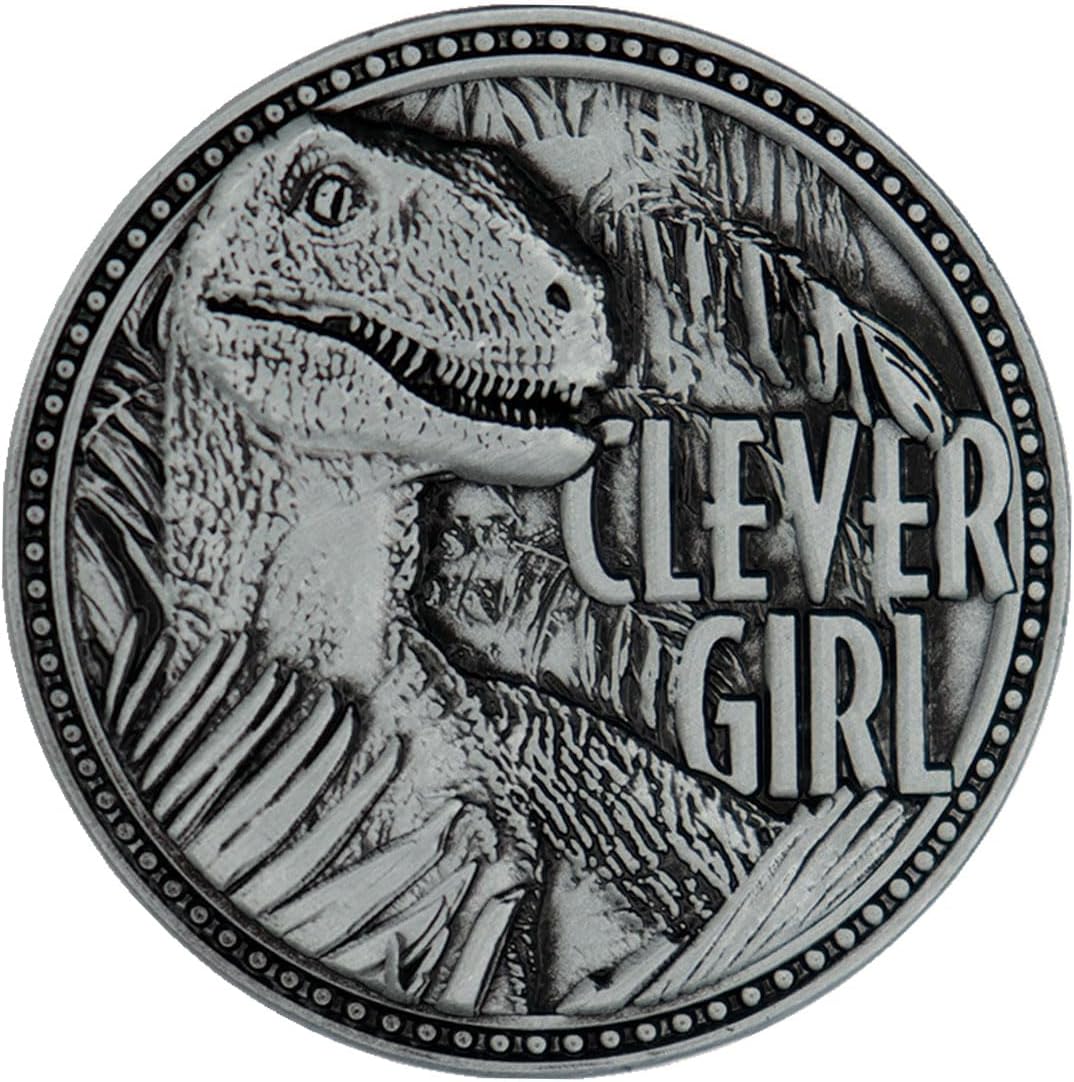 FaNaTtik Jurassic Park Limited Edition Clever Girl Raptor Collectible Coin