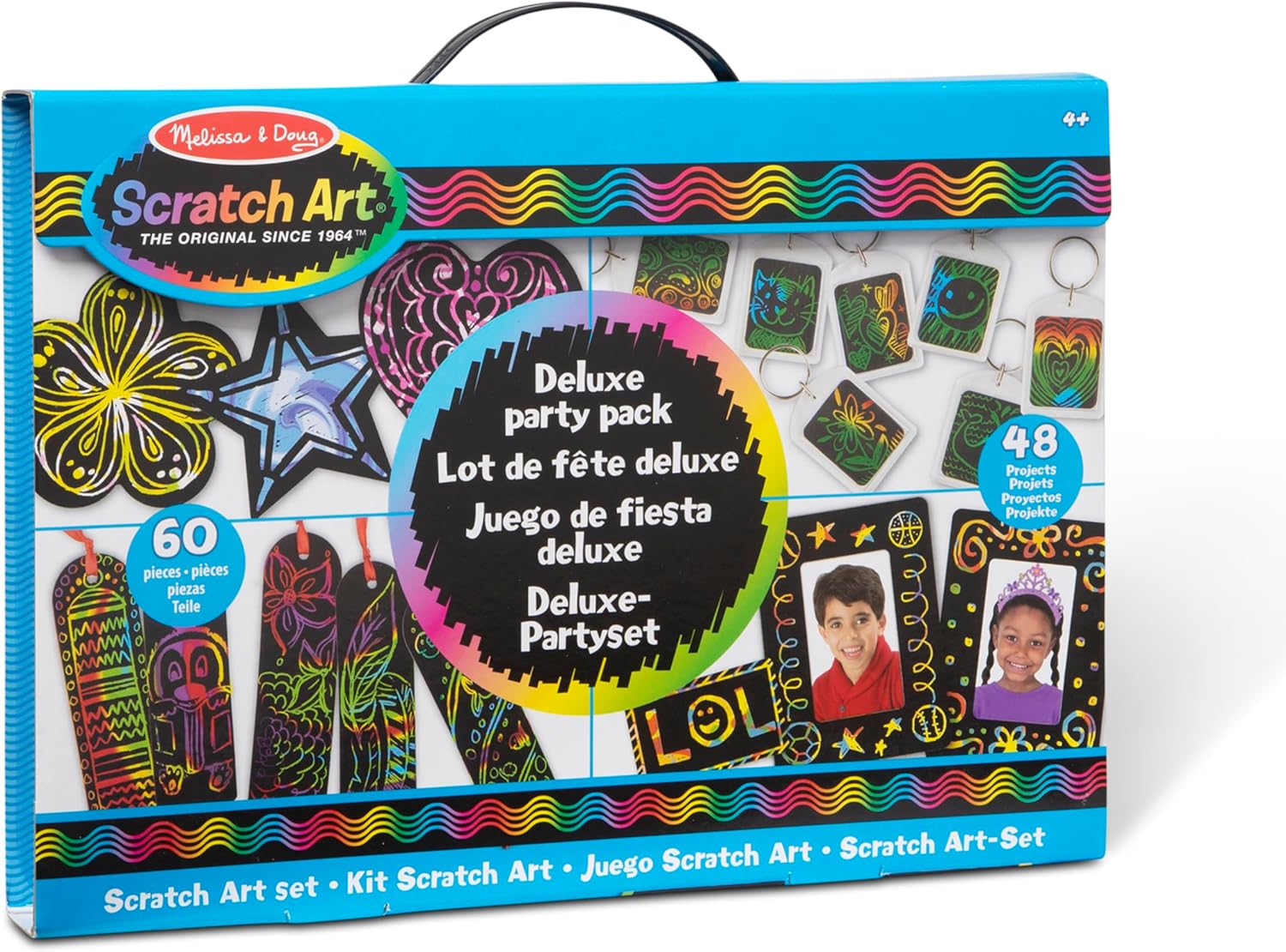 Melissa & Doug 42045 Deluxe Party Favour, Arts and Crafts, Scratch Art, 4+, Gift for Boy or Girl