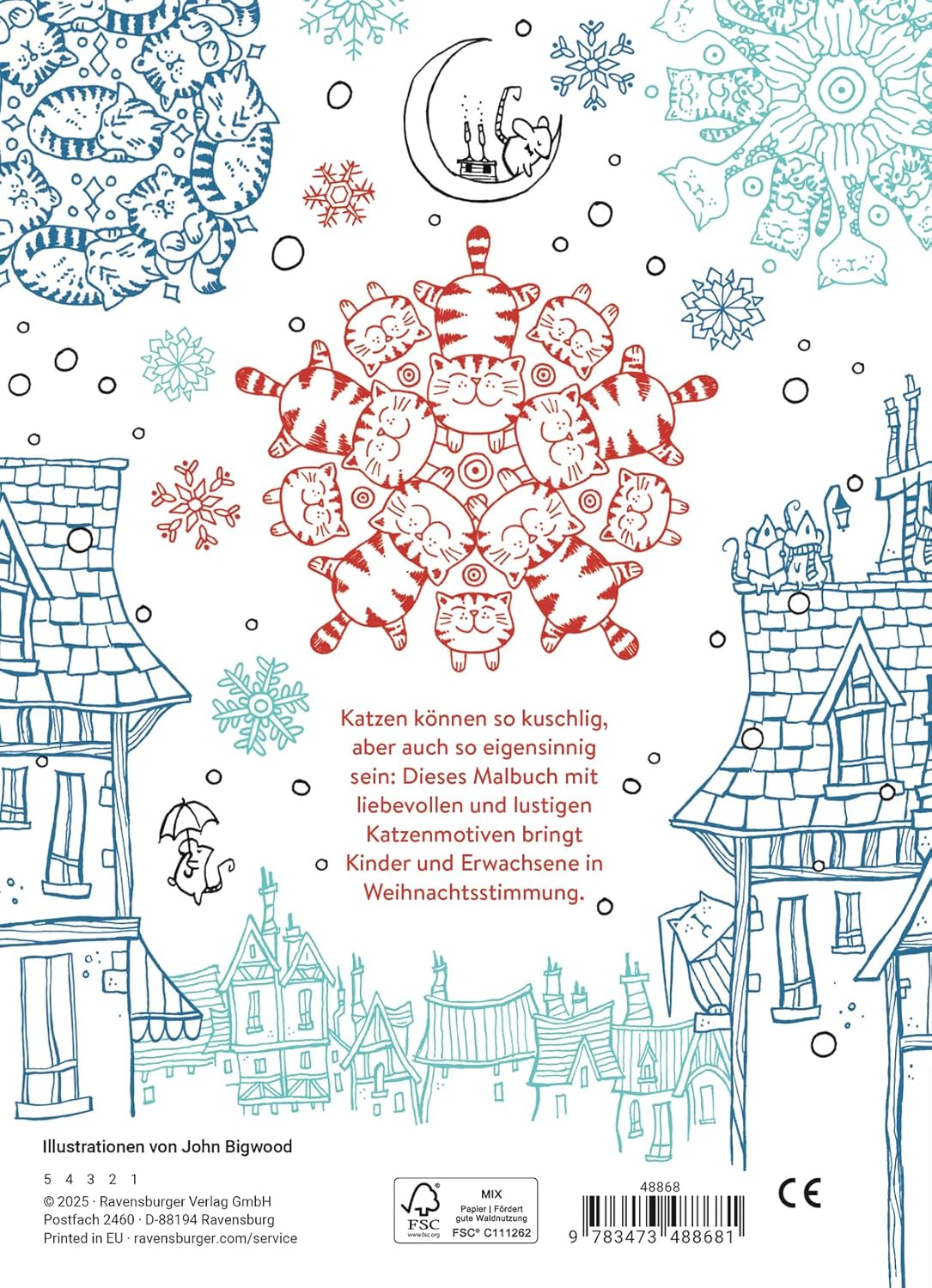 Mein Katzen-Malbuch Zu Weihnachten - (German Import)