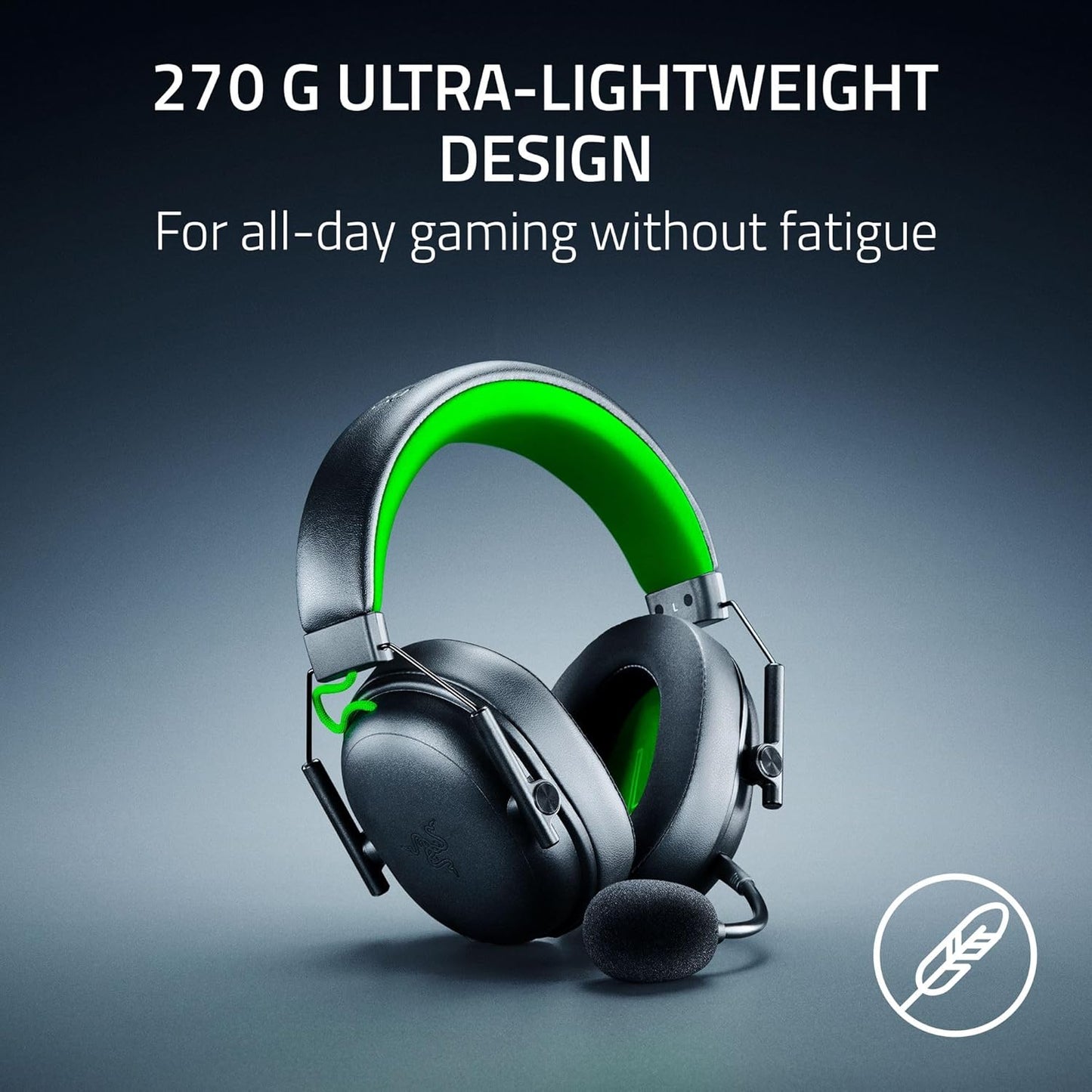 Razer BlackShark V3 X HyperSpeed for Xbox - Wireless esports Headset - Ultra Lightweight 270 g - TriForce 50mm Driver - Detachable Mic - HyperSpeed 2,4 GHz & Bluetooth - Xbox/PC | Black