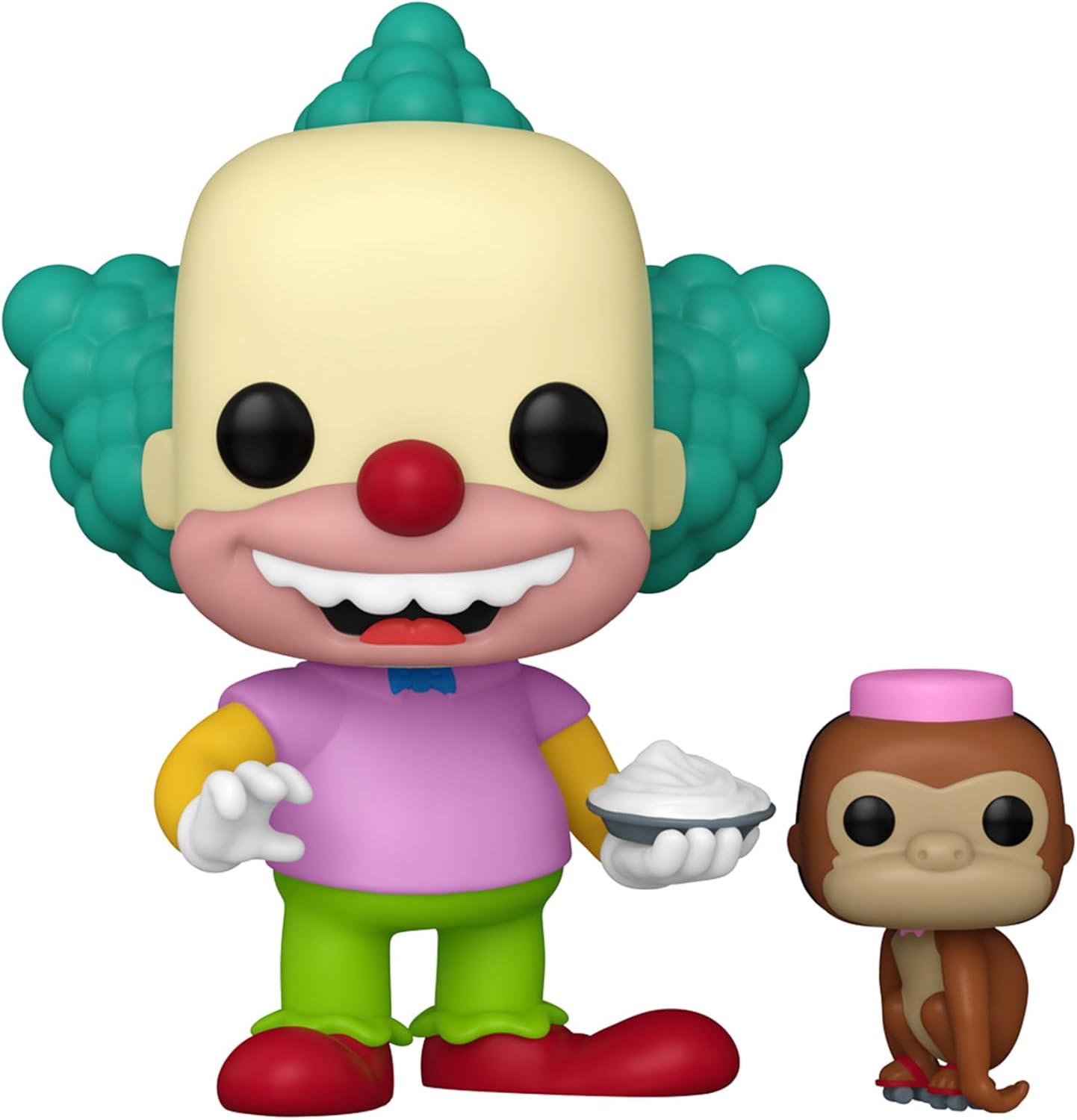 Funko Pop! & Buddy: Simpsons 1 - Krusty The Clown & Tenny - The Simpsons - Vinyl-Sammelfigur - Geschenkidee - Offizielle Handelswaren - Spielzeug Für Kinder und Erwachsene - TV Fans