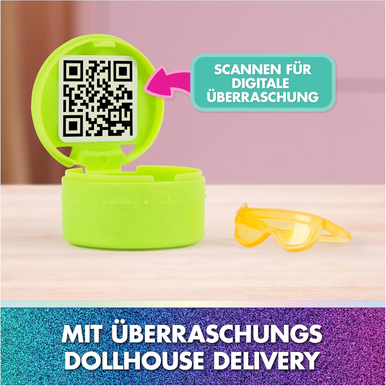 Gabby’s Dollhouse: Der Film – Portal Raum "Spa-tastisches Badezimmer von Meerkätzchen", 10-teiliges Spielset mit Katzenfigur & Zubehör, für Kinder ab 3 Jahren