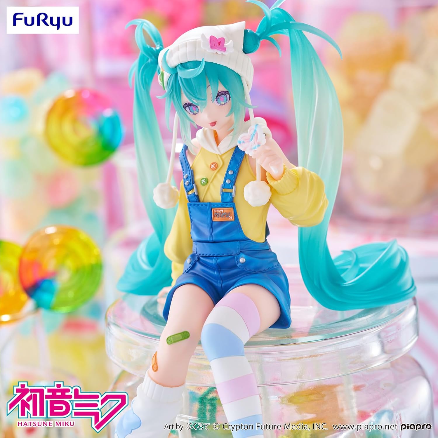 FuRyu Corporation-Hatsune Miku Noodle Stopper Figure -Lollipop- Figure