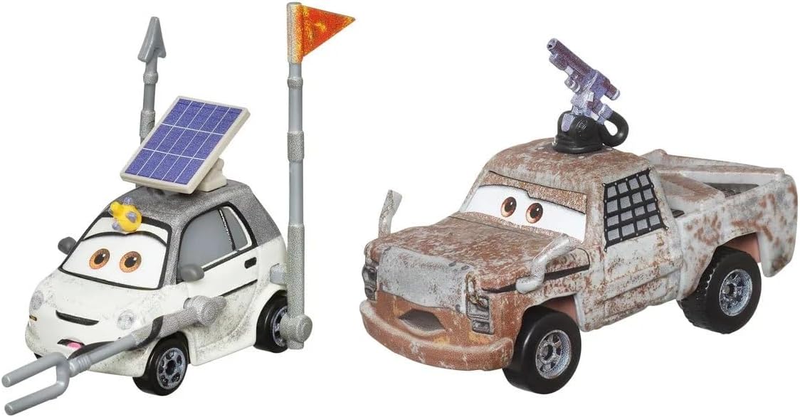 Cars Disney Pixar Pack 2 Metal Cars 1:55 - Die Cast Ken Enginoki & Roadritter