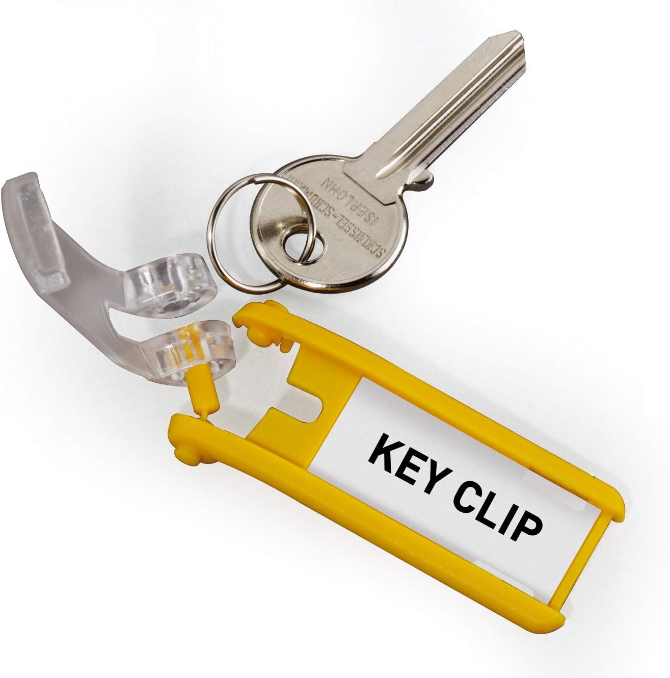Durable Key Clips - Pack of 6 innovative key clips for clear and easy organisation of keys - Perfect for use with DURABLE Key Safes