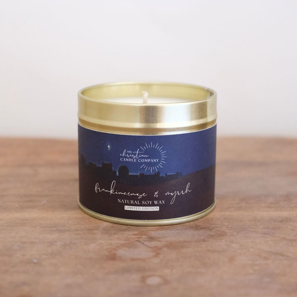Comfort & Joy Frankincense & Myrrh Scented Candle in a Tin