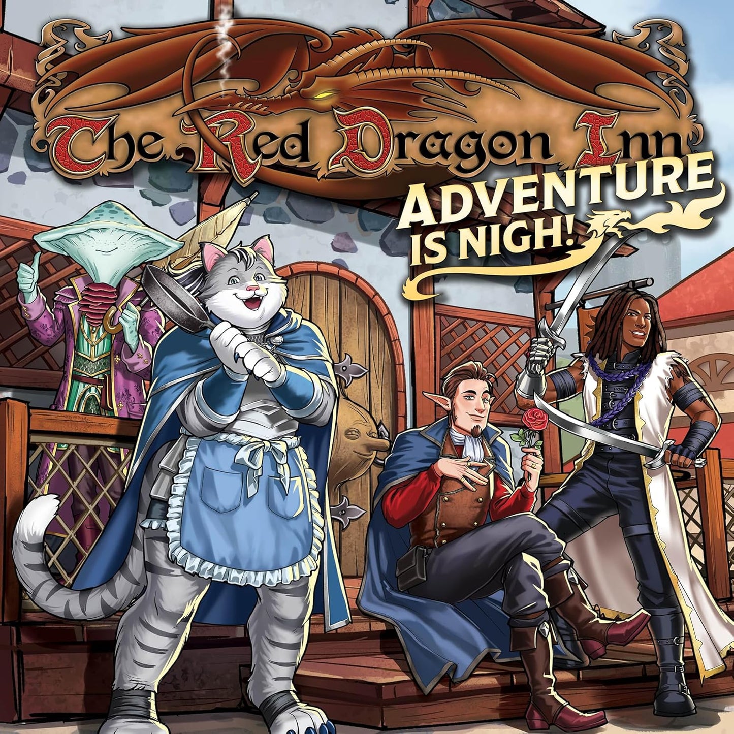 SlugFest Games: The Red Dragon Inn: Adventure is Nigh - Standalone Or Combine, Fantasy Tavern Board & Card Game, New Characters, Ages 14+, 2-4 Players