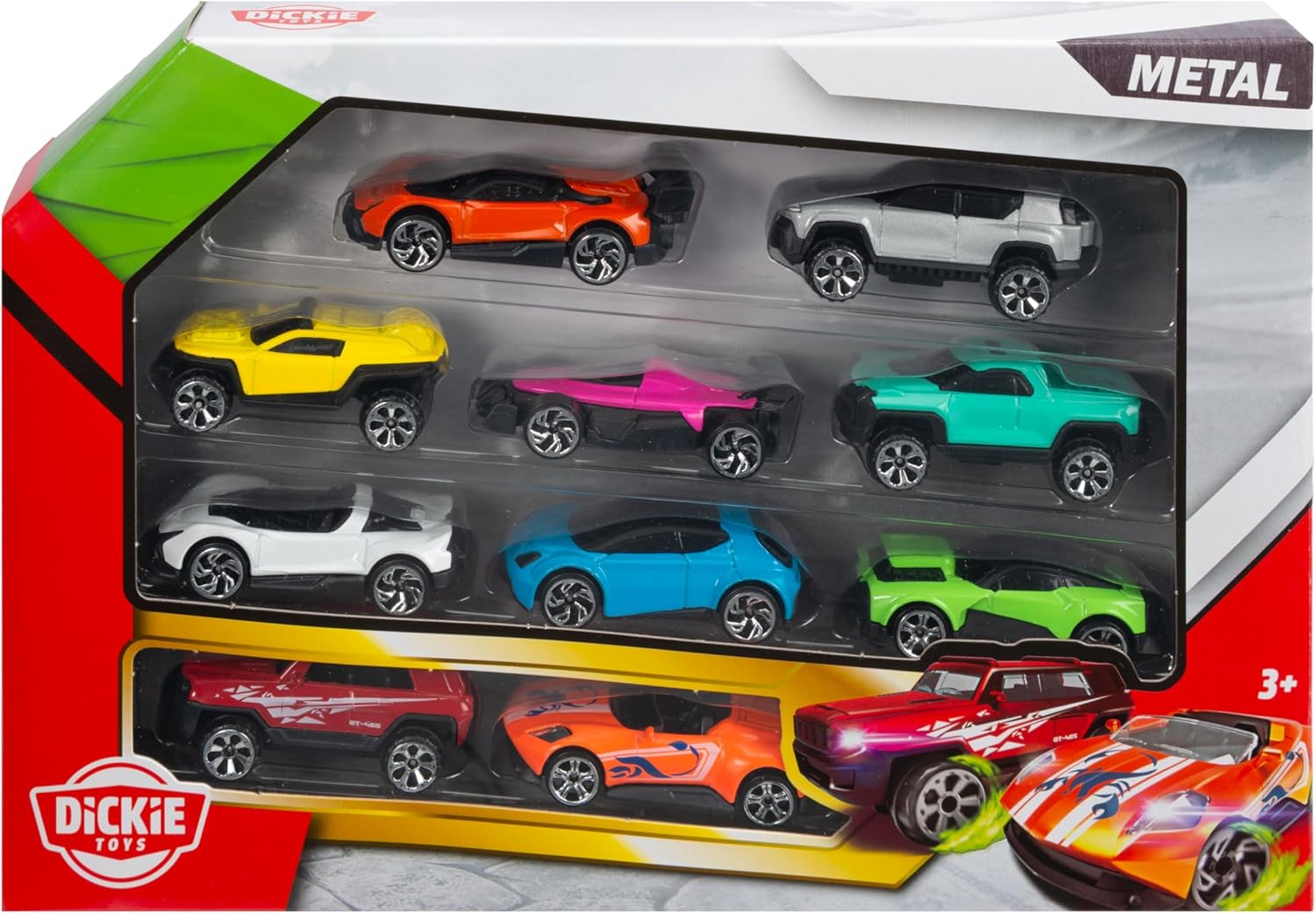Dickie Toys Die-Cast Vehicles Pack of 10