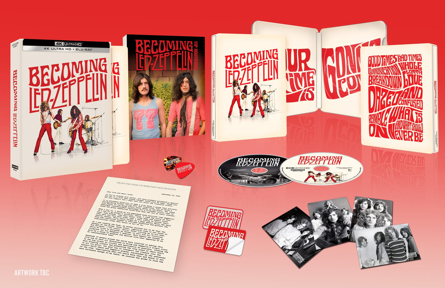 Becoming Led Zeppelin Limited Collector's Edition 4K UHD Steelbook