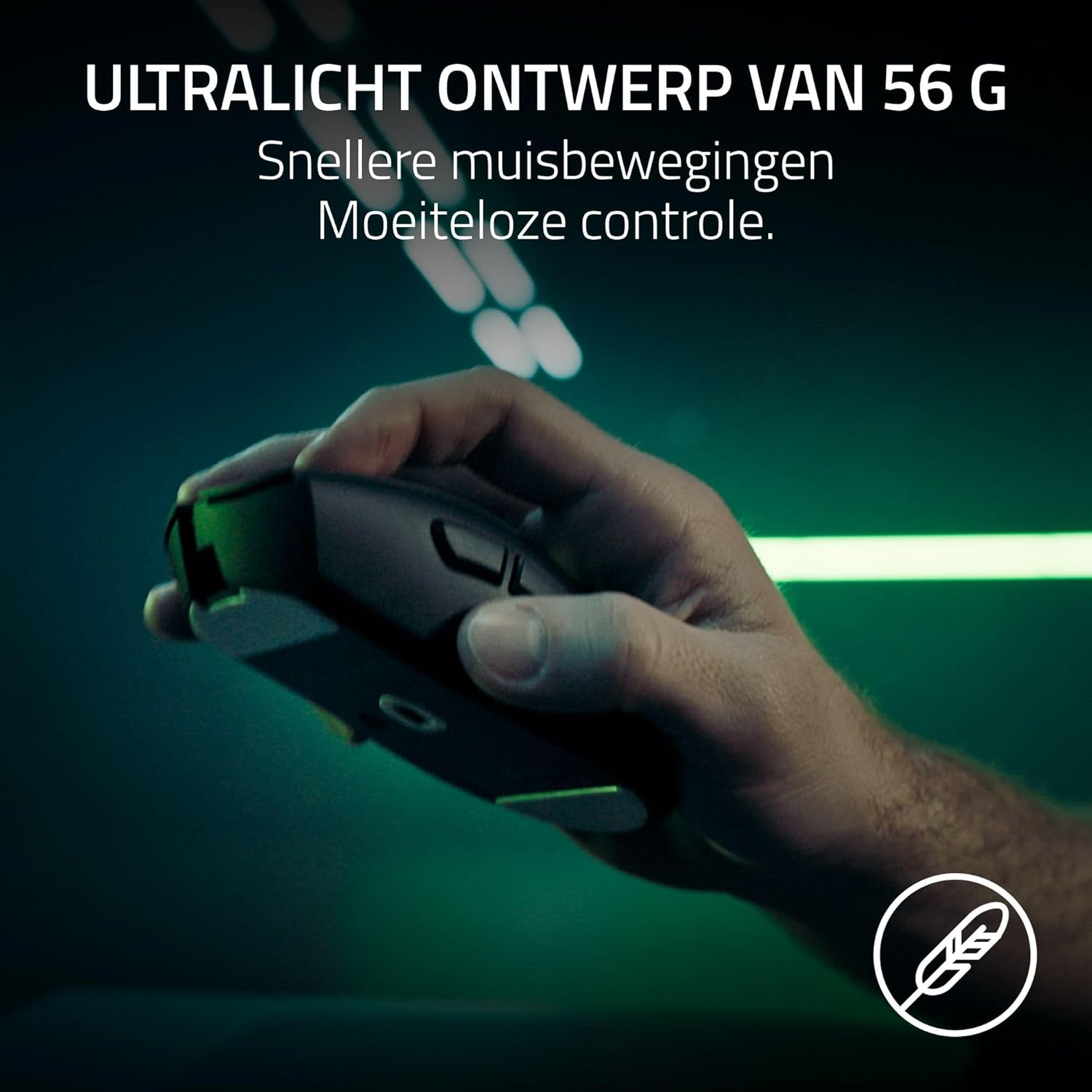 Razer DeathAdder V4 Pro - Ultra-lightweight Wireless Ergonomic Esports Mouse - 56g - 2,4 Ghz Hyperspeed - Focus Pro 45K Sensor - 8K Hz Polling - Optical Switches Gen-4 - PC/Mac | Black