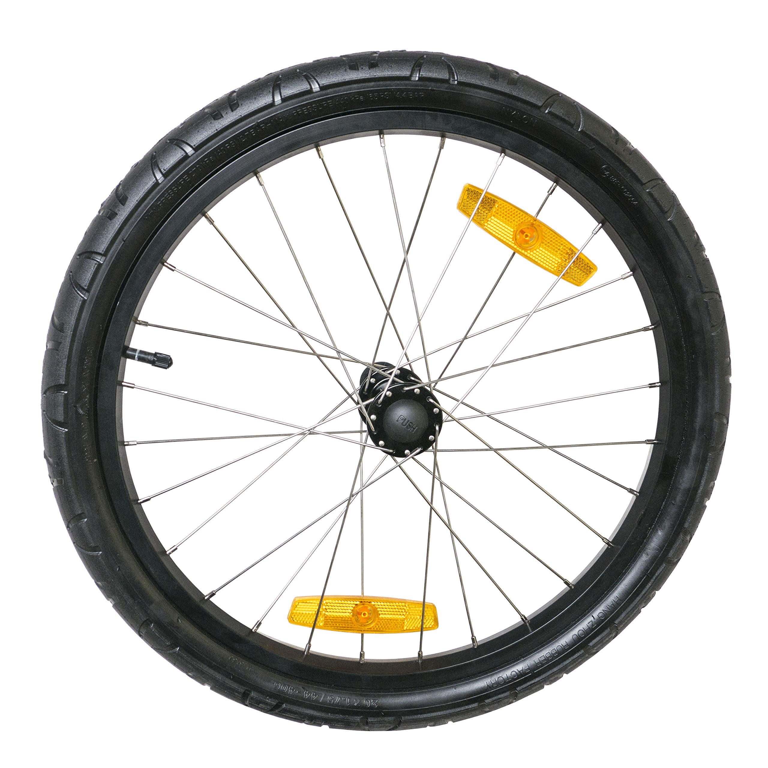 Burley Unisex Adult 20" Alloy Wheel Alloy Wheel - Black/Silver, 20"