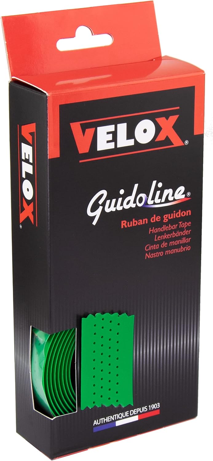 Velox Soft Grip Cork Handlebar Tape, Green, One Size