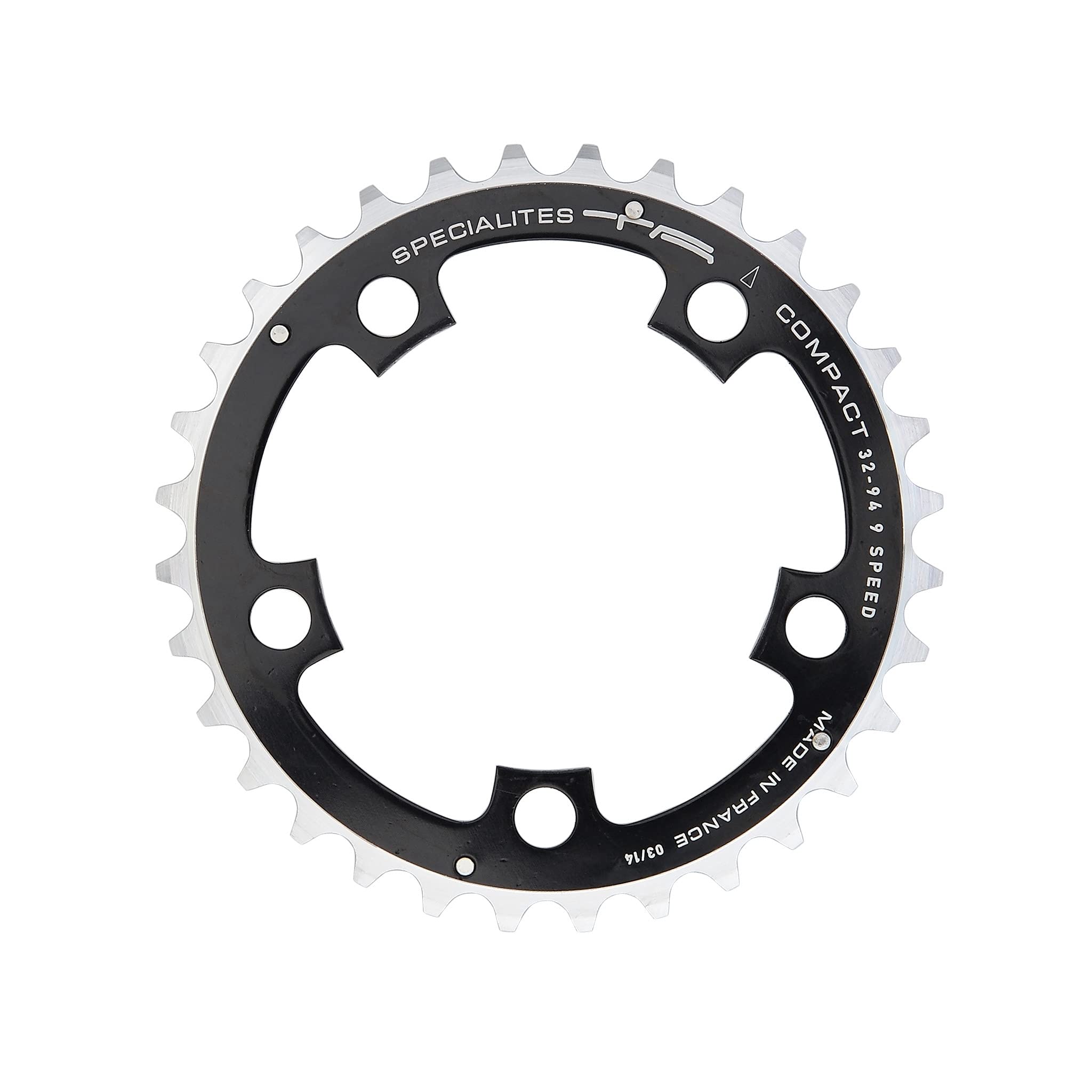 TA Specialities Compact Speed Chainring, Silver