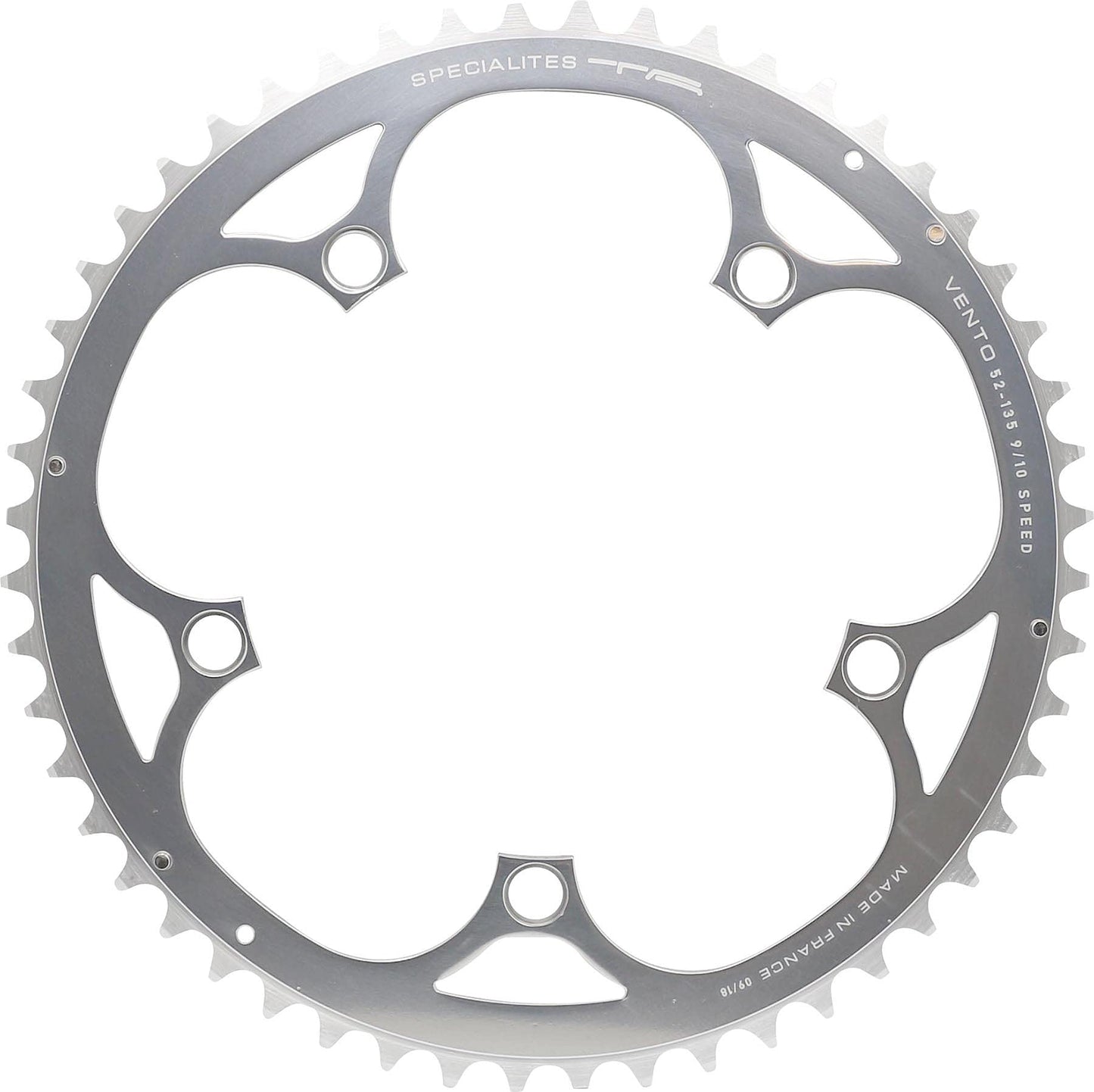 Spécialités TA Unisex's Vento 135pcd Campagnolo 9/10 Speed Chainring