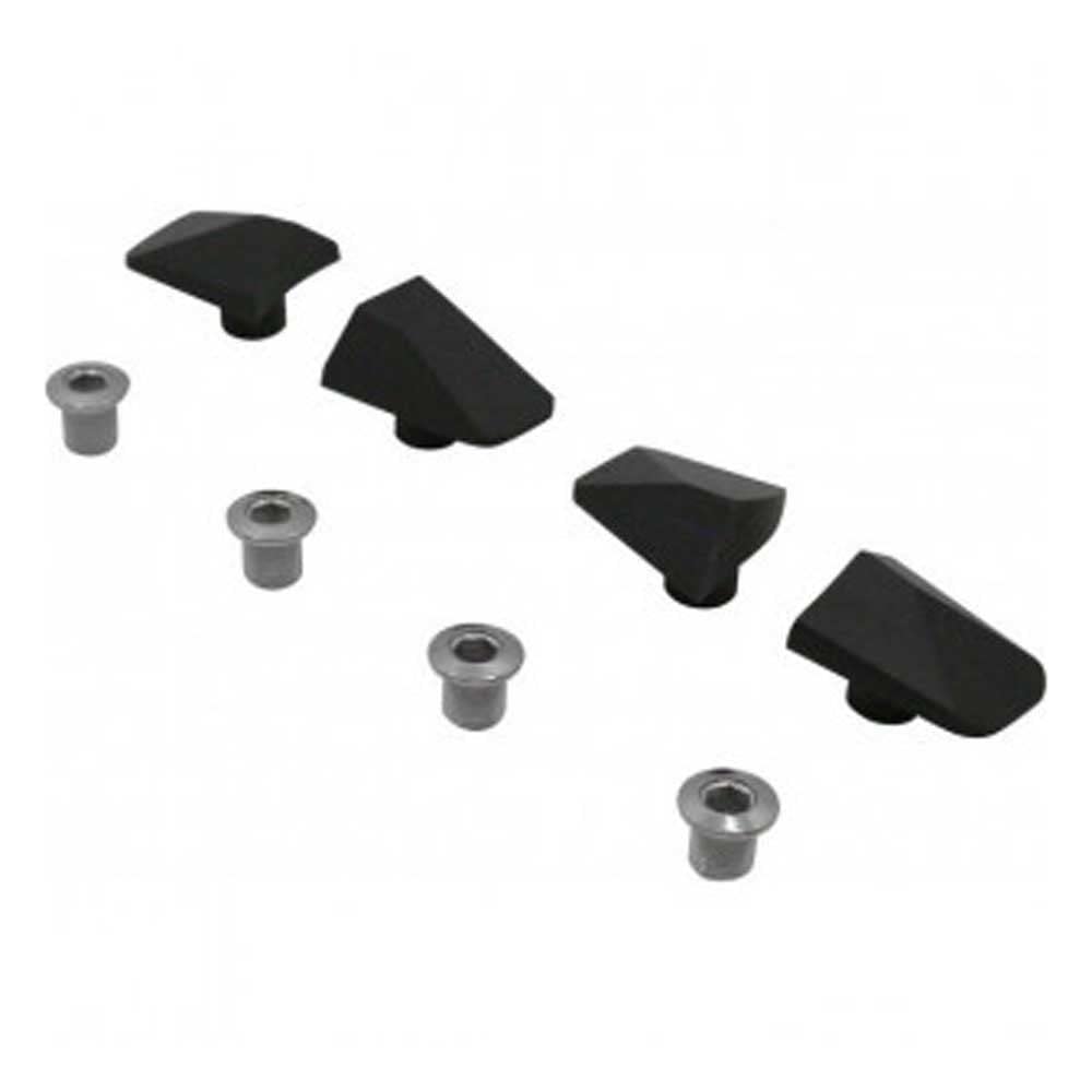 Spécialités TA X110 Intergrated Chainring Bolts & Covers, Charcoal, Pack of 4, Compatible with Shimano Ultegra 6800