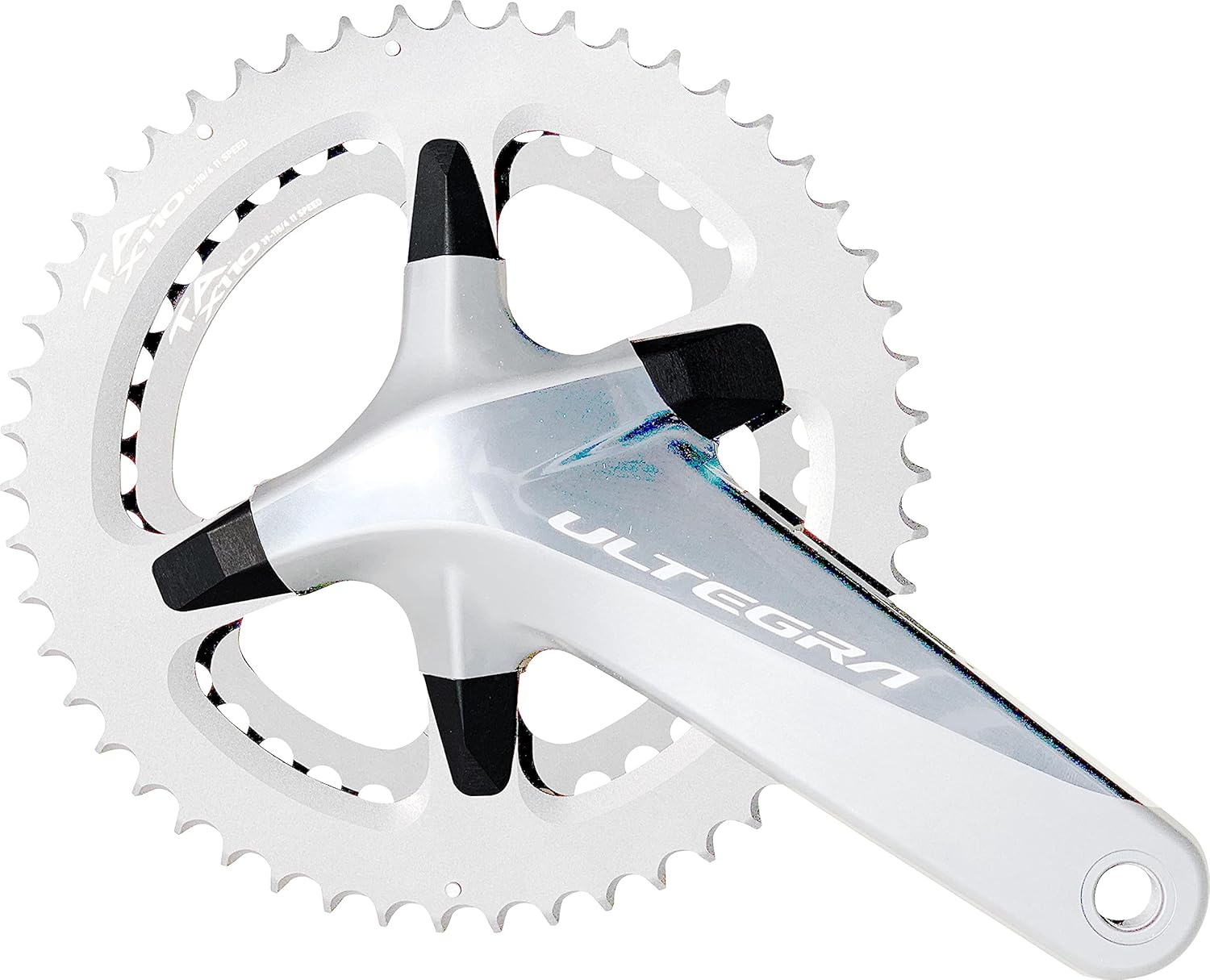Spécialités TA R8000 Chainring Bolts & Cover Kit, Black, Pack of 4, Compatible with Shimano Ultegra R8000