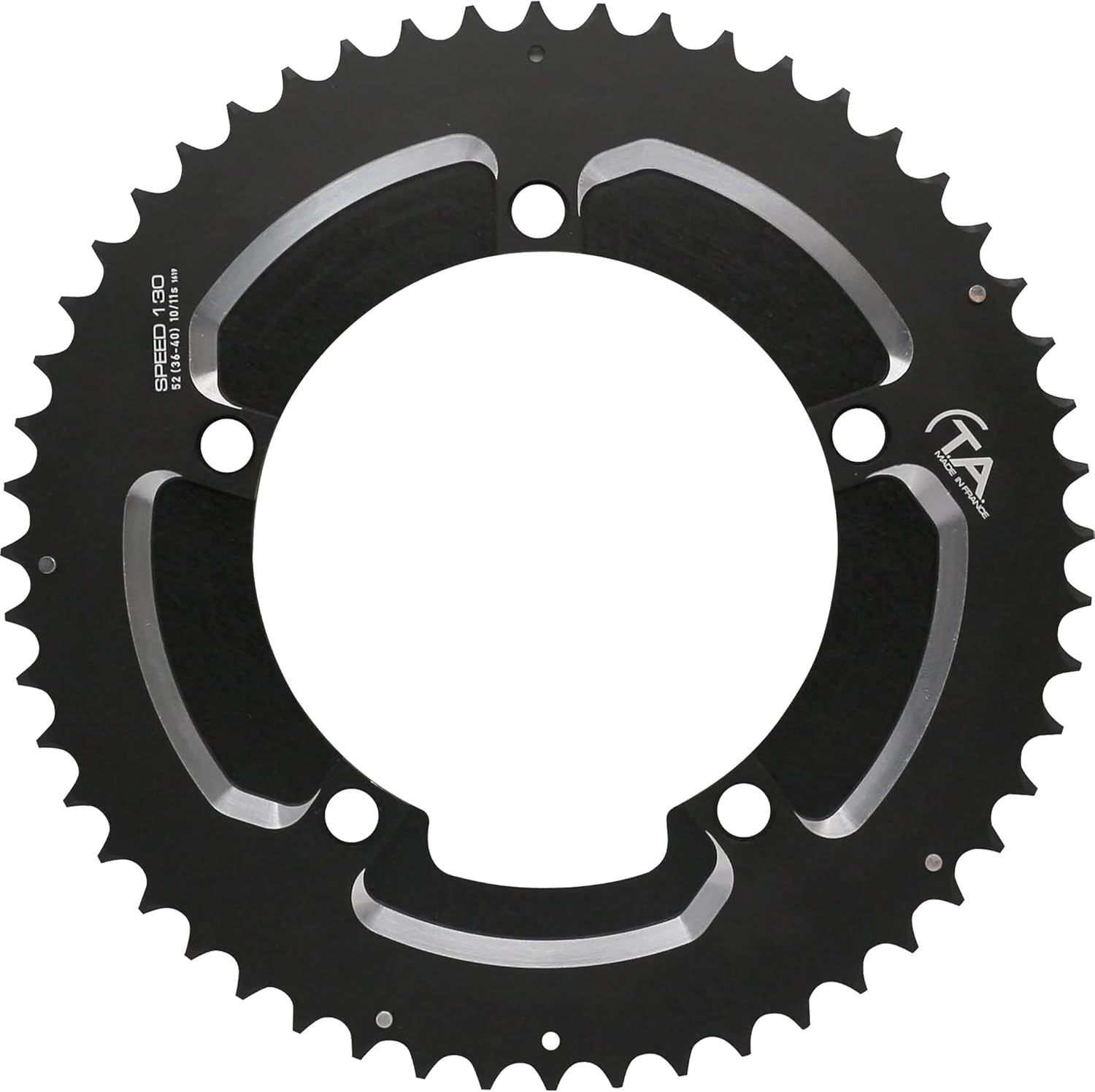 Spécialités TA Speed 2 130pcd 10/11 Speed Outer Chainring, 54t, Matt Black