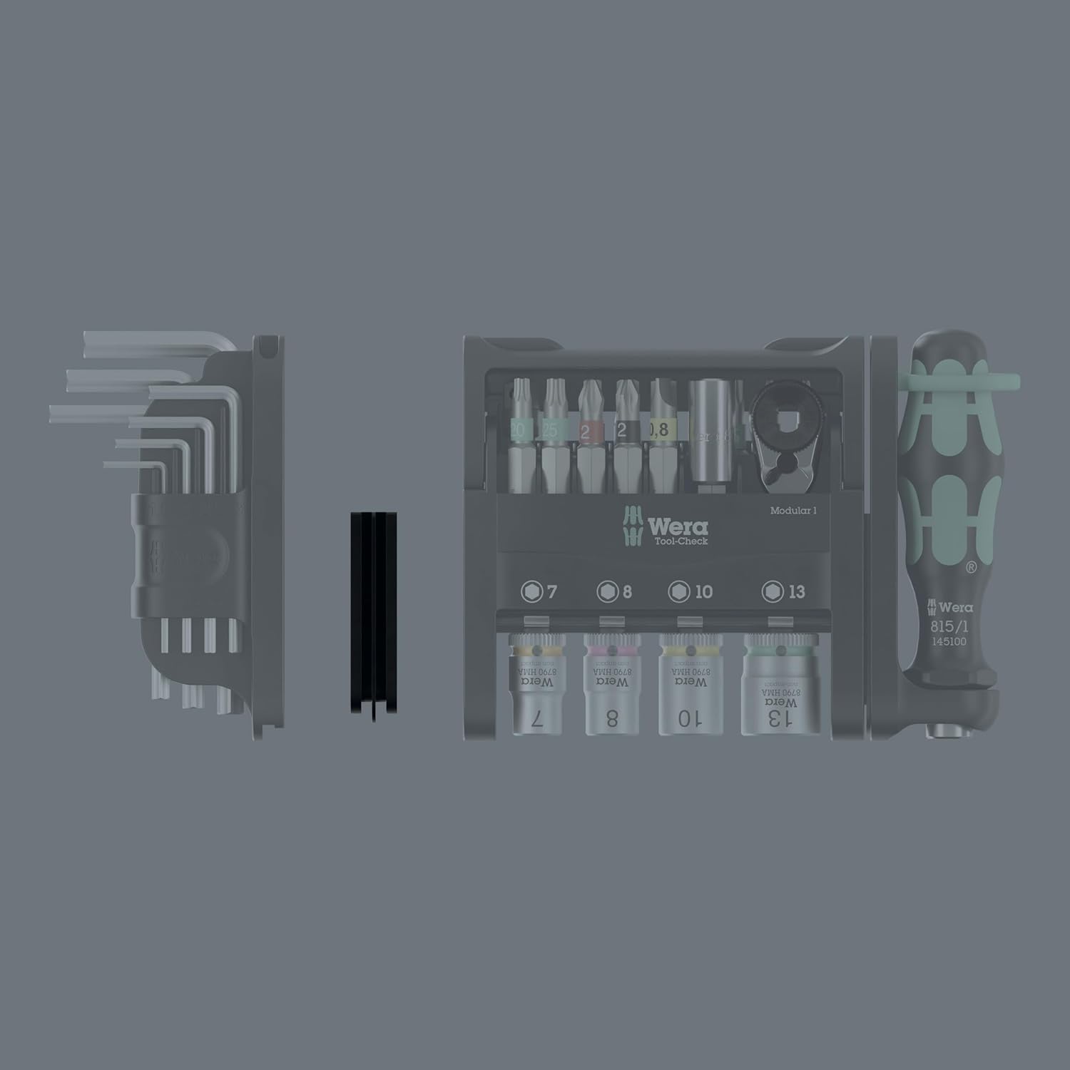 Wera 9549 Adapter for Tool-Check Modular, 10.5 x 47 x 16.5 mm