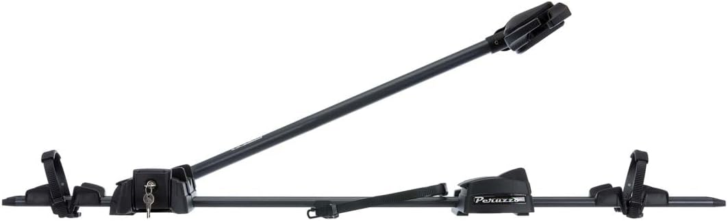 Peruzzo - Porte-vélo de Toit Pure Instinct - Manette d'ouverture à Distance - Bras Rotatif 360° - Rail alu, Bras Acier Anti-Rayures - Supporte vélos 12' à 29', Max 20kg - Compatible Freins à Disque
