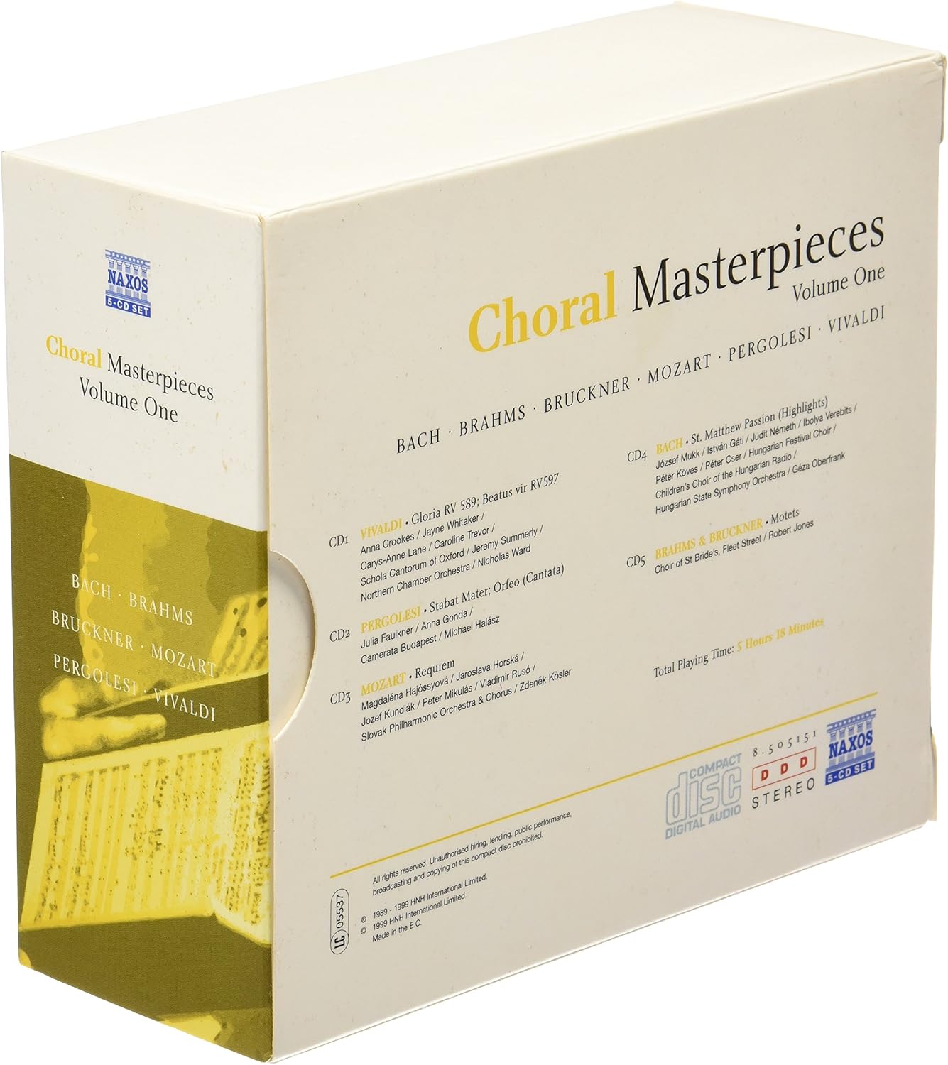 Choral Masterpieces, Vol.1
