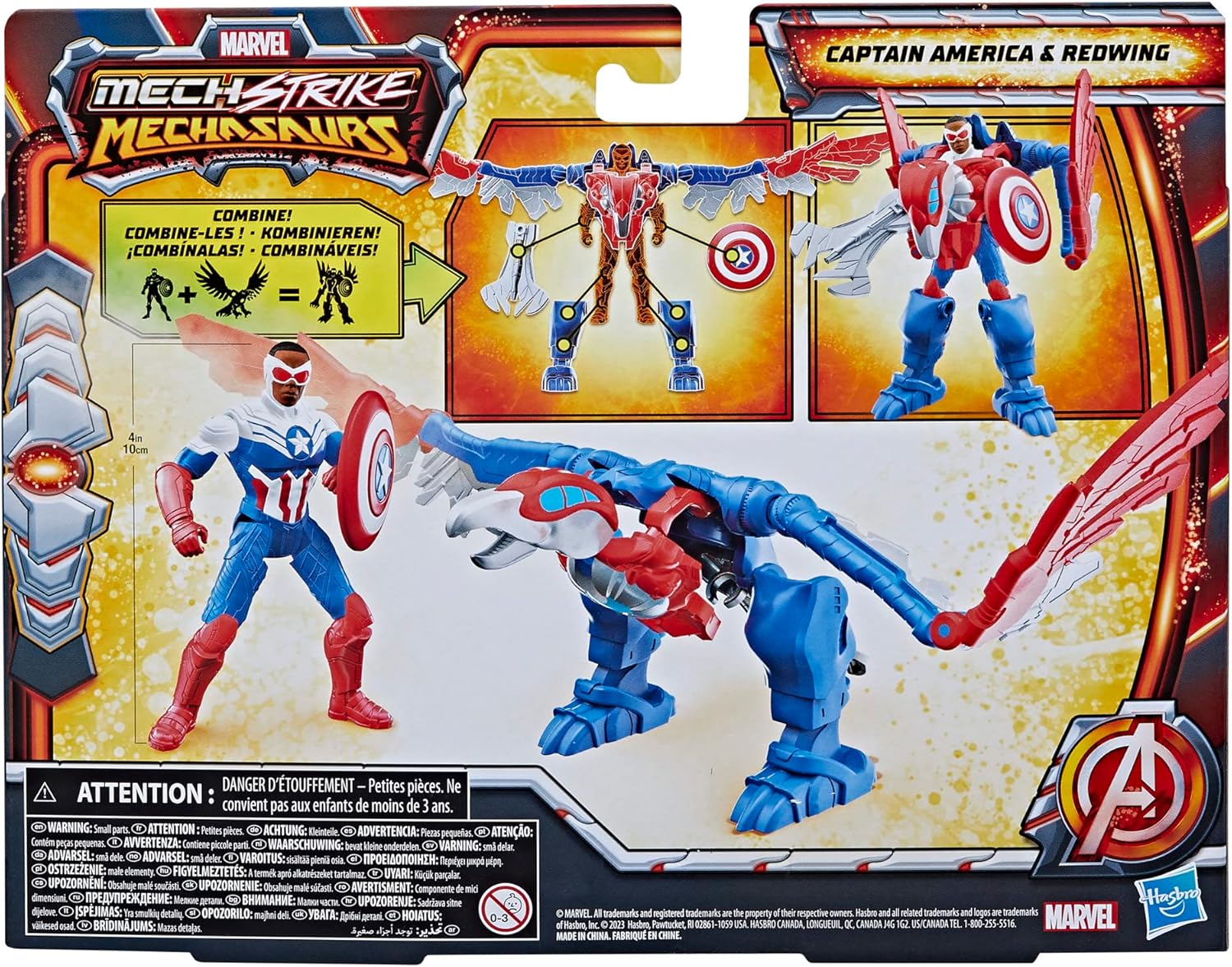 Marvel Mech Strike Mechasaurs Captain America