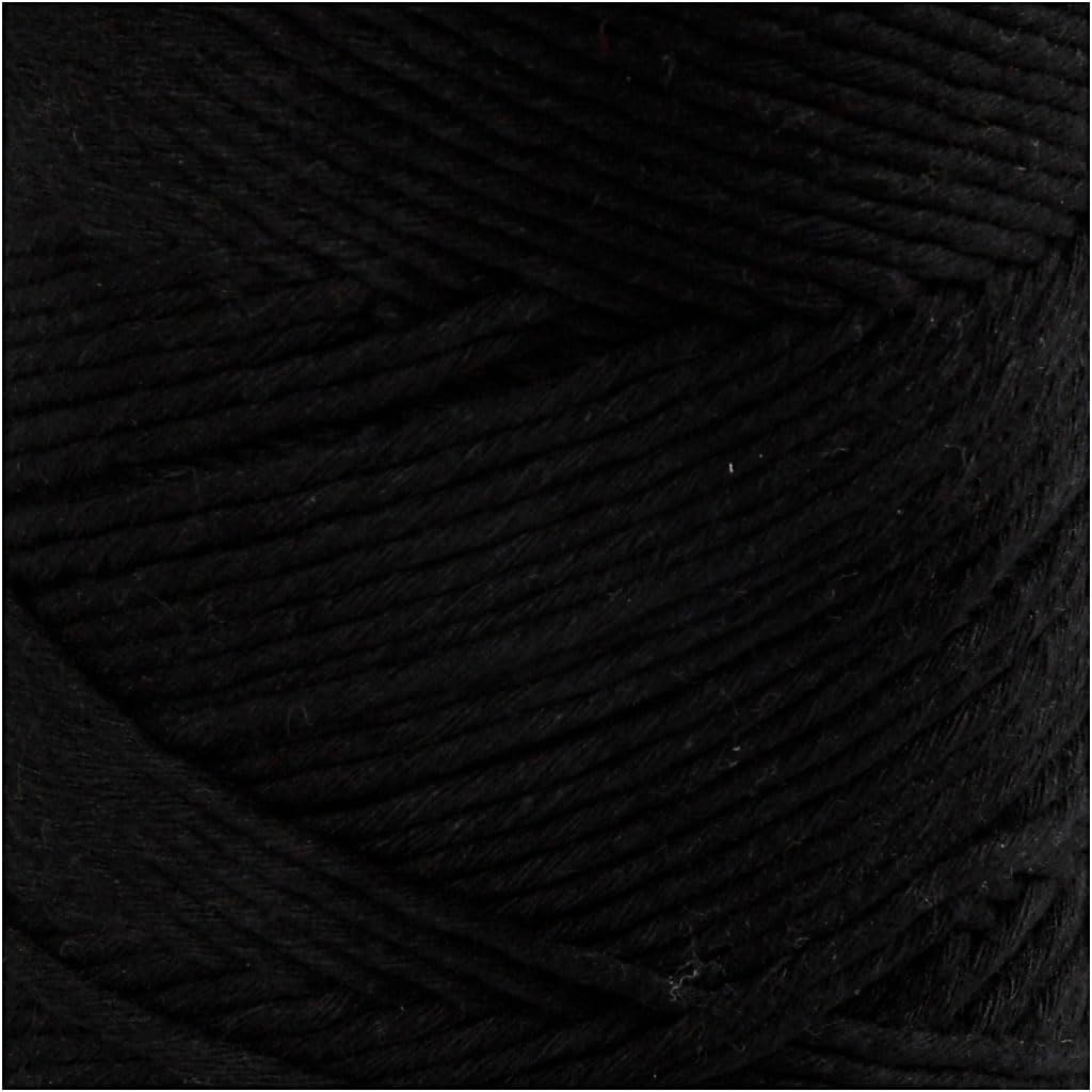 Creativ Company - Macrame Koord Zwart 198m