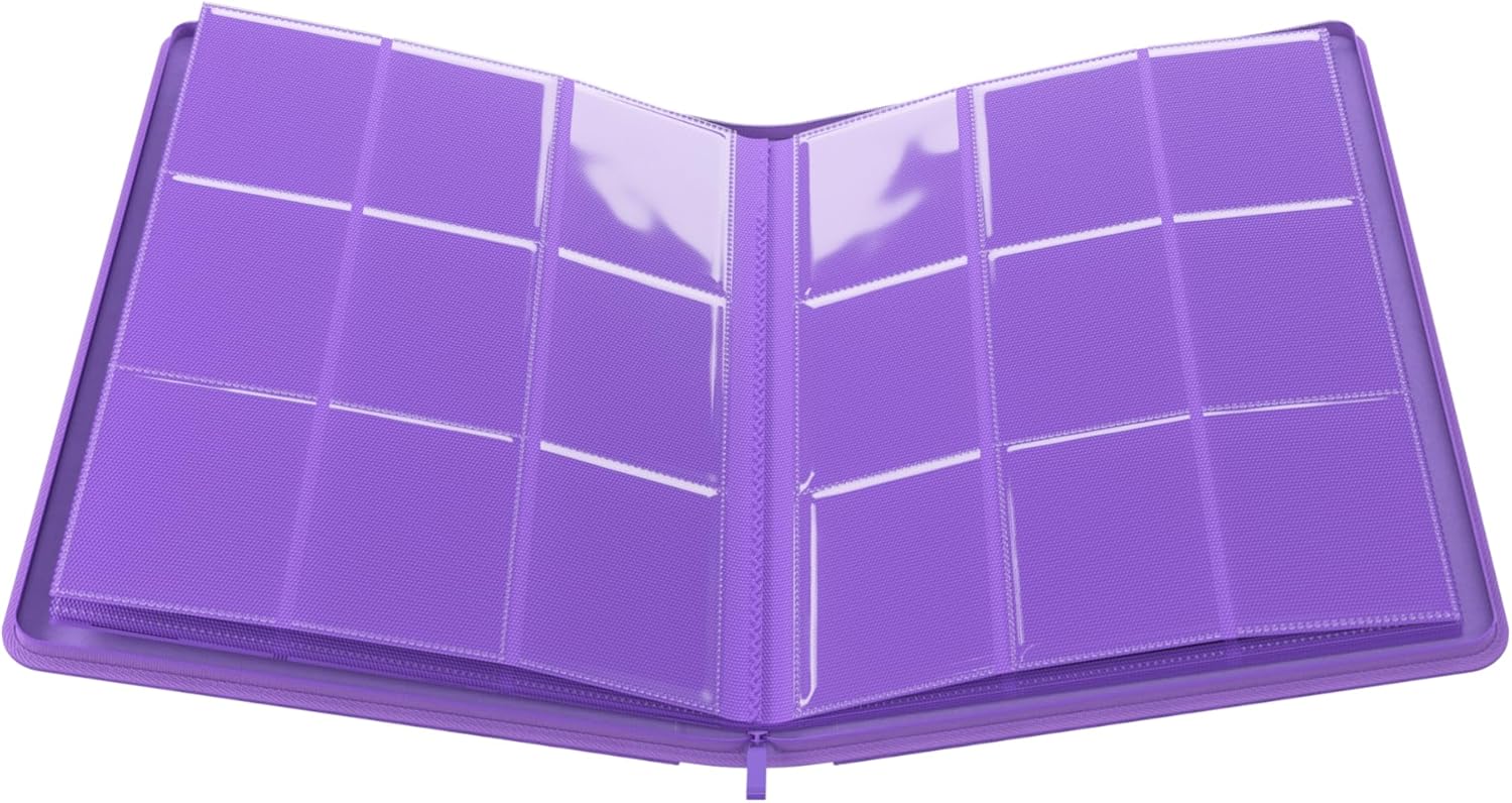 Gamegenic | Zip-Up Album 18-Pocket - Purple | Trading Card Game Accessory