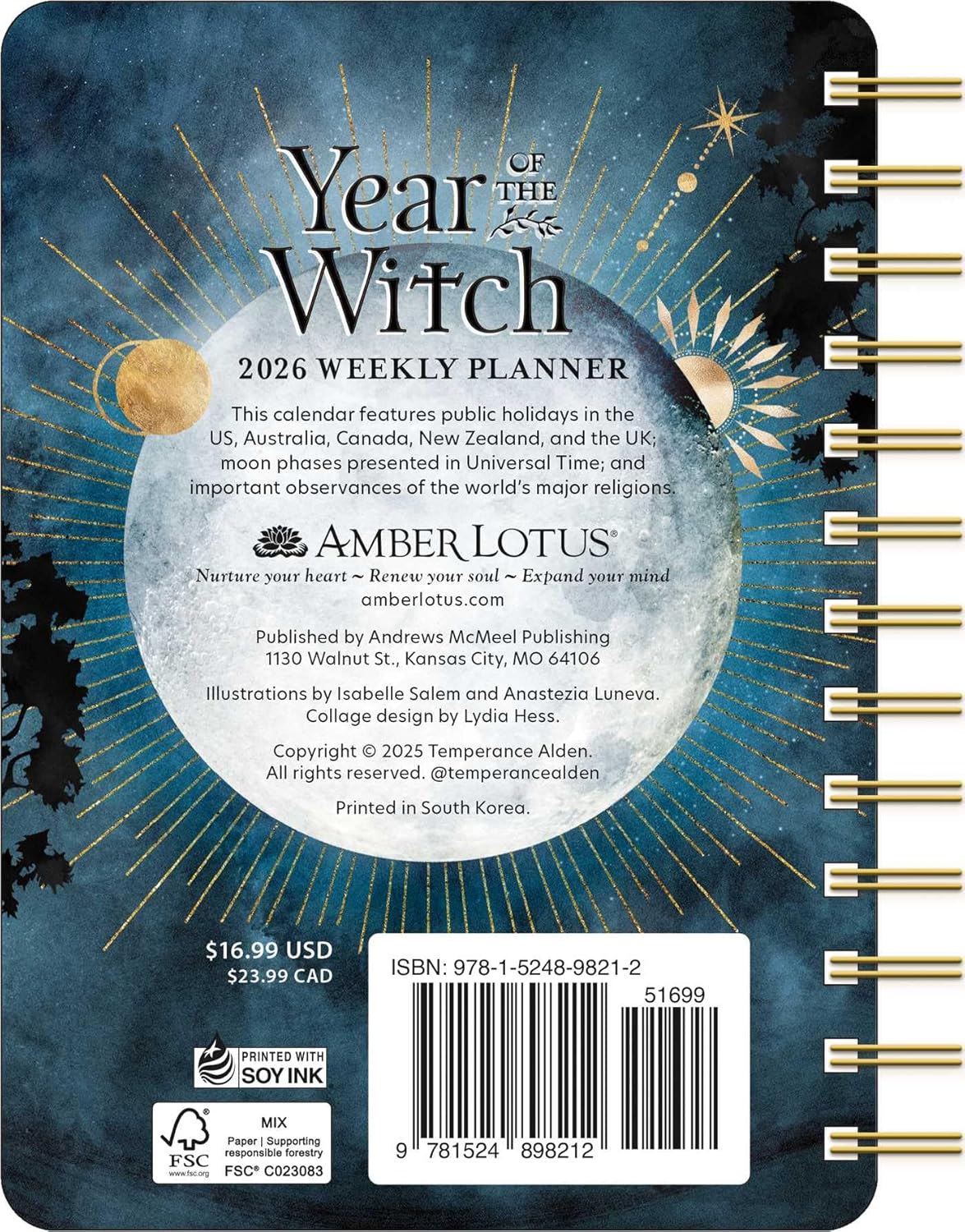 Year of the Witch 2026 Weekly Planner Calendar: Seasonal Intuitive Magick