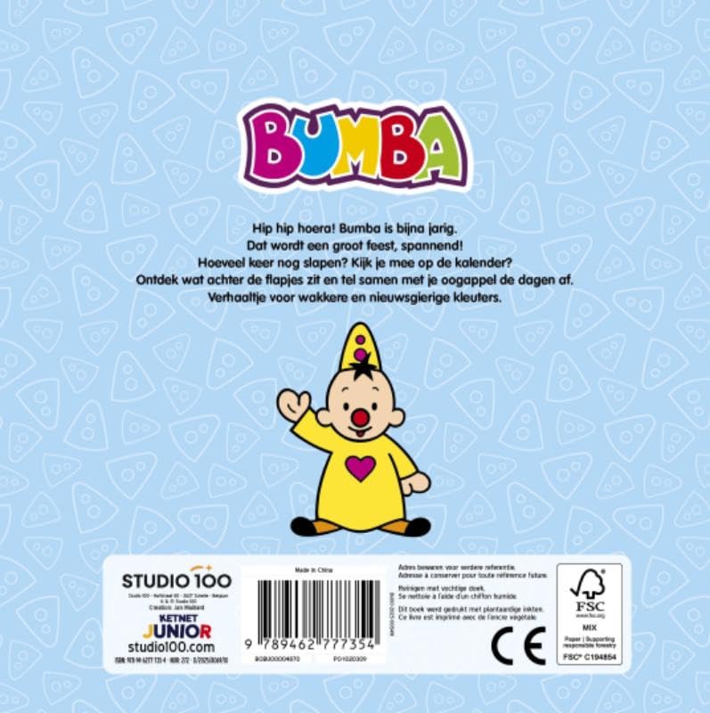 Studio 100 - Bumba Kartonboek met Flapjes - Bumba is jarig