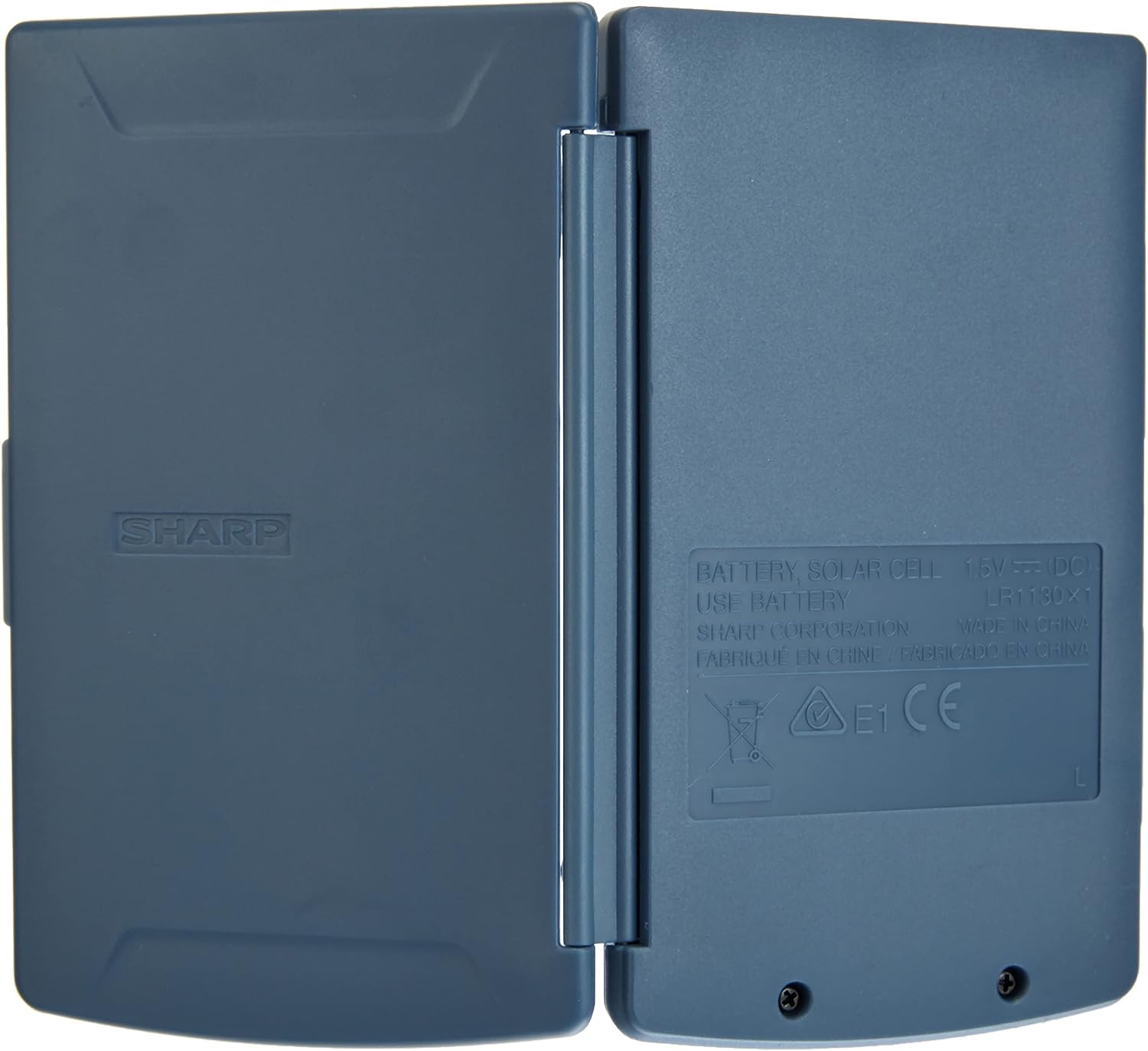 Sharp EL-243S – Taschenrechner, Taschenlampe, Taschenrechner Basic, 8 Ziffern, Silber